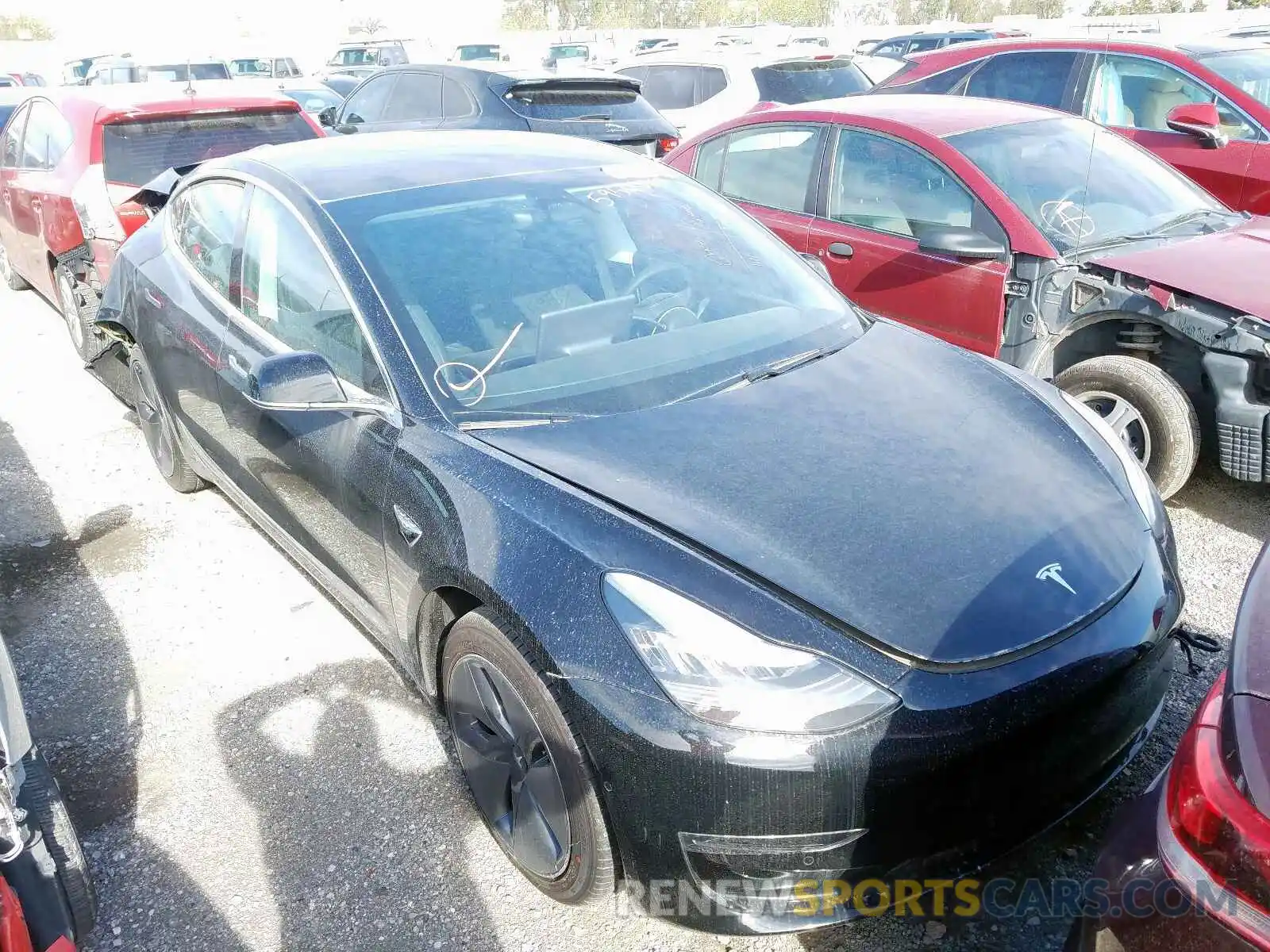 1 Photograph of a damaged car 5YJ3E1EA8LF590251 TESLA MODEL 3 2020