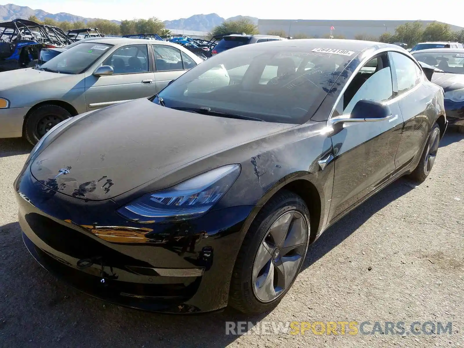 2 Photograph of a damaged car 5YJ3E1EA8LF590251 TESLA MODEL 3 2020