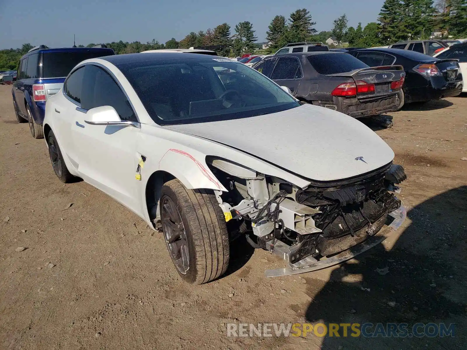 1 Photograph of a damaged car 5YJ3E1EA8LF590461 TESLA MODEL 3 2020