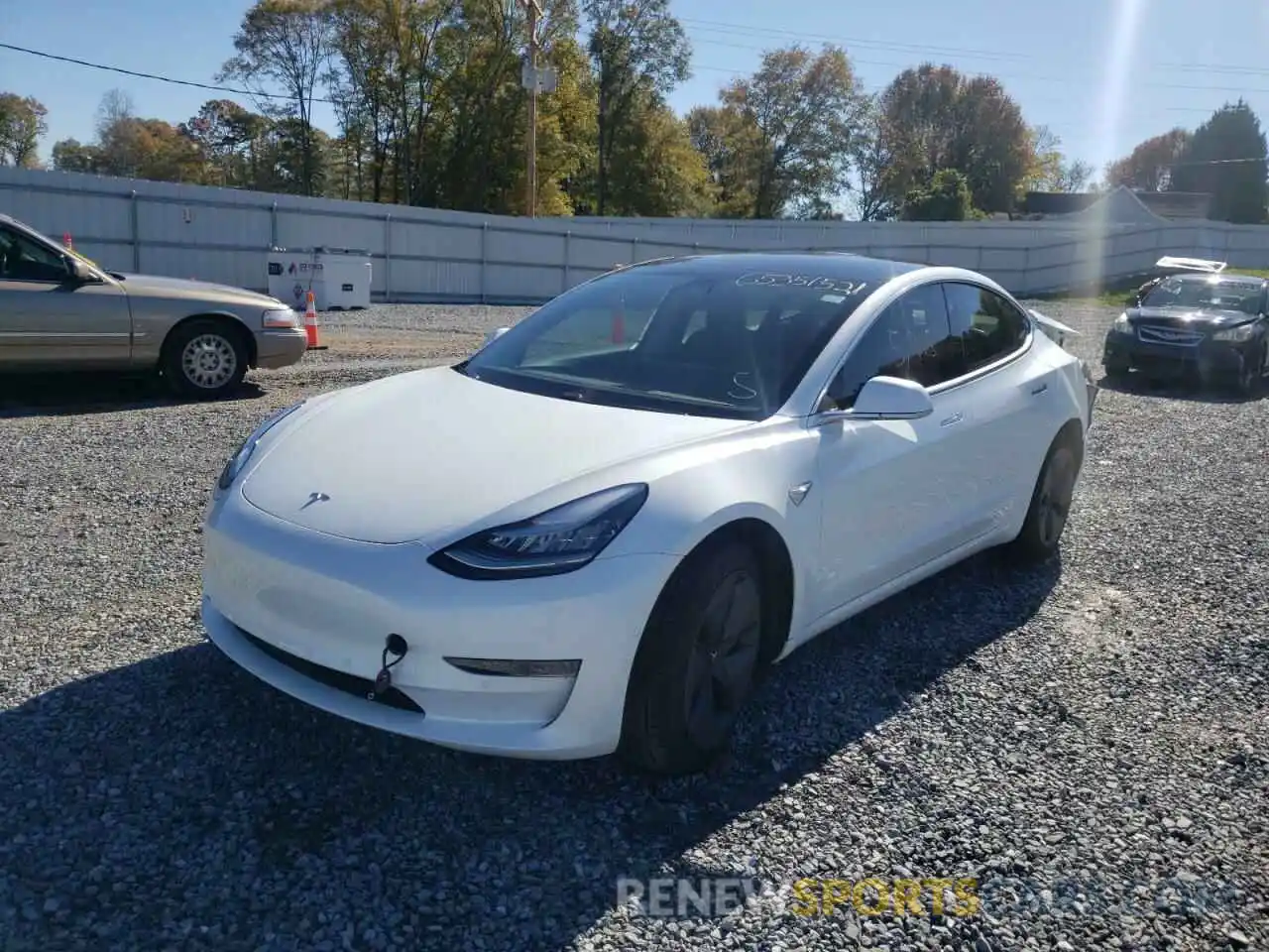 2 Photograph of a damaged car 5YJ3E1EA8LF590699 TESLA MODEL 3 2020