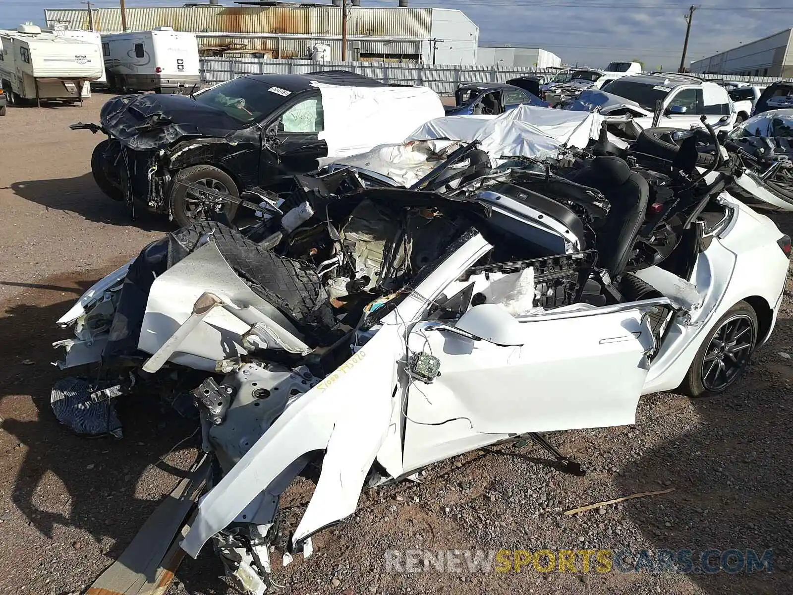 9 Photograph of a damaged car 5YJ3E1EA8LF597717 TESLA MODEL 3 2020