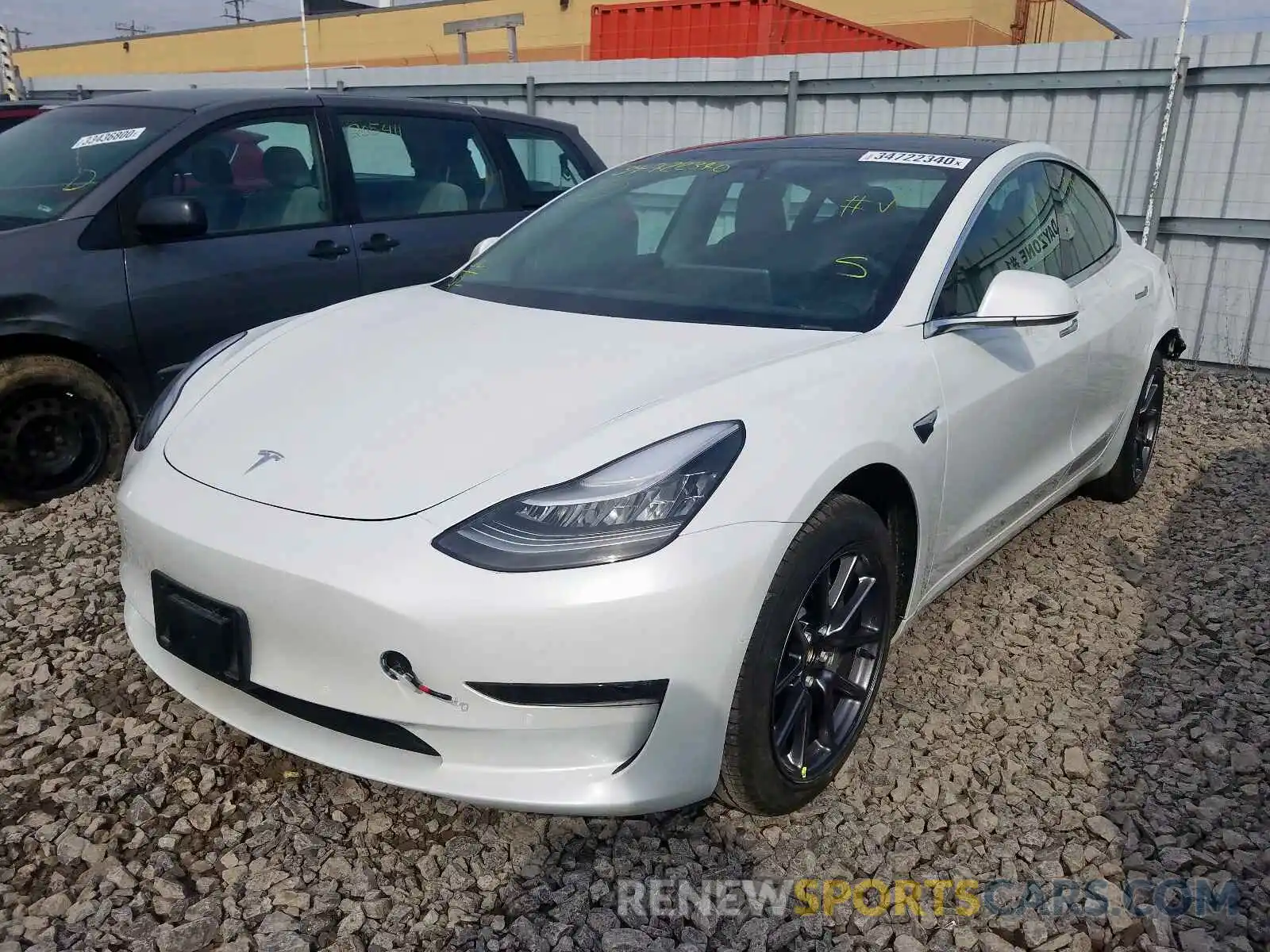 2 Photograph of a damaged car 5YJ3E1EA8LF603810 TESLA MODEL 3 2020