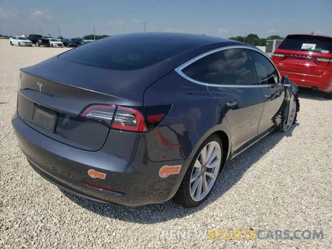 4 Photograph of a damaged car 5YJ3E1EA8LF616055 TESLA MODEL 3 2020