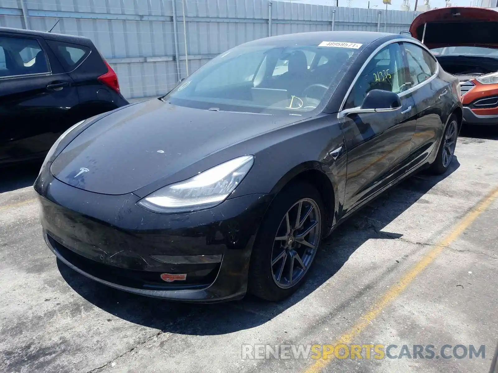 2 Фотография поврежденного автомобиля 5YJ3E1EA8LF629792 TESLA MODEL 3 2020