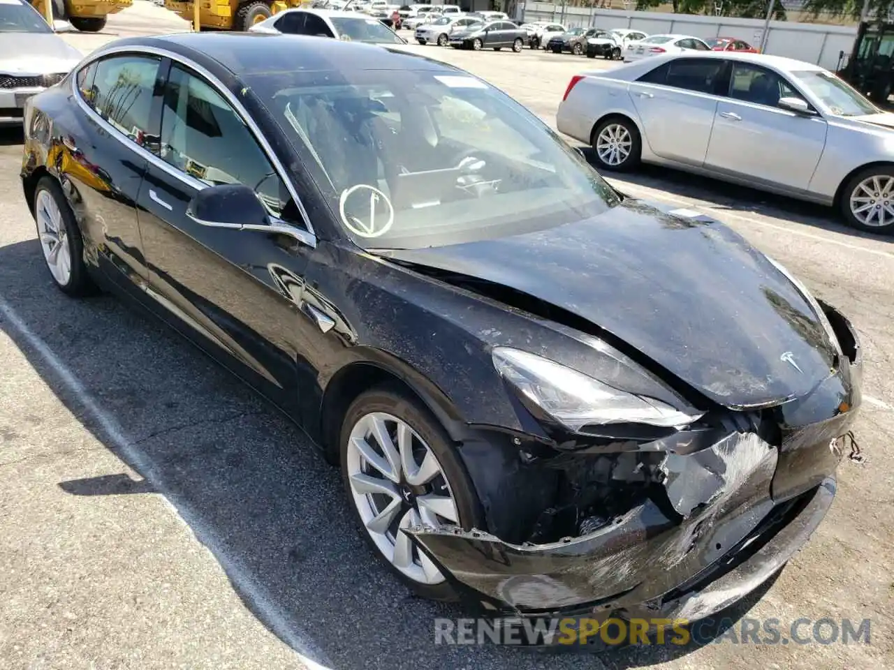 1 Photograph of a damaged car 5YJ3E1EA8LF629842 TESLA MODEL 3 2020