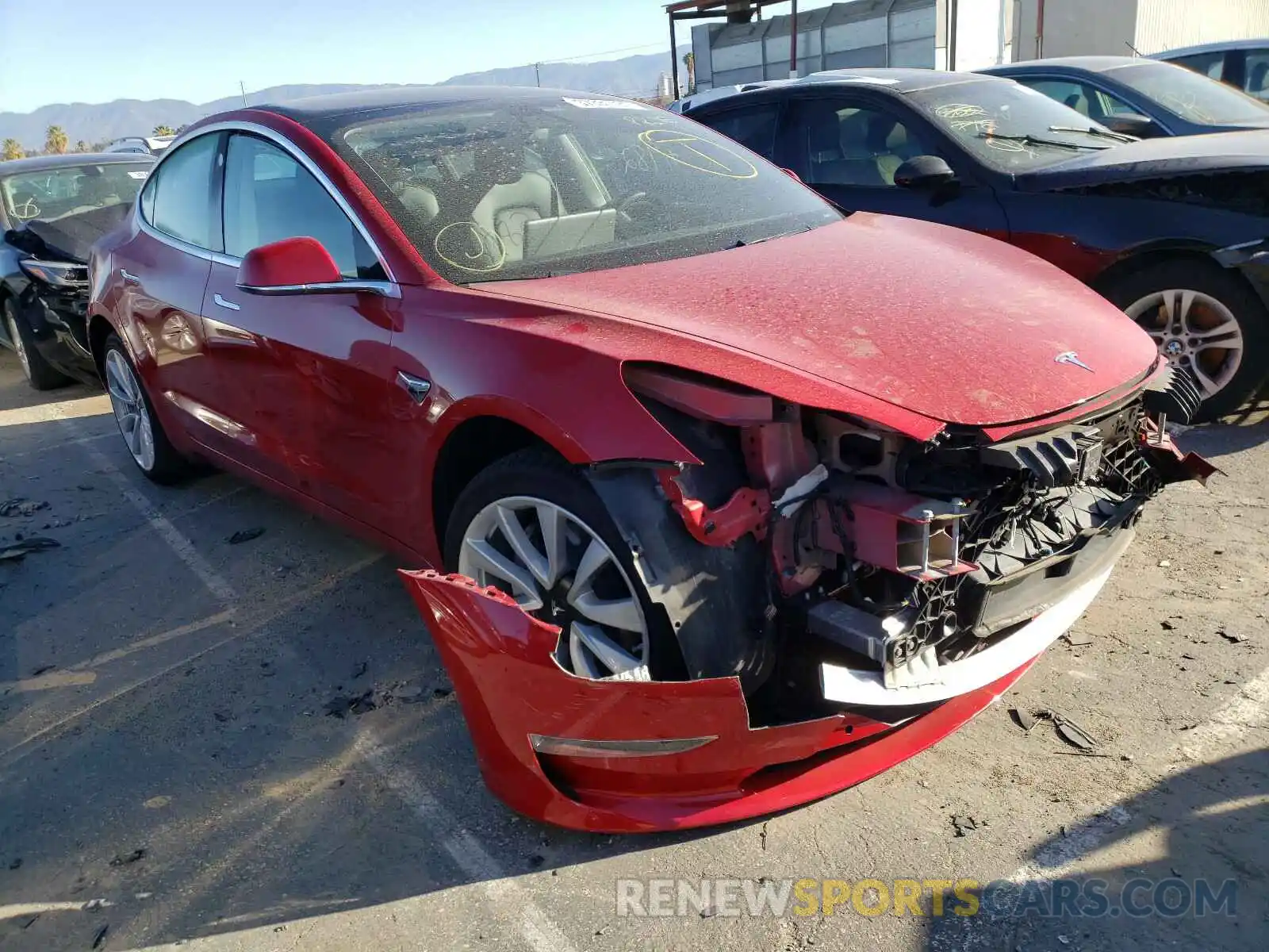 1 Photograph of a damaged car 5YJ3E1EA8LF630750 TESLA MODEL 3 2020