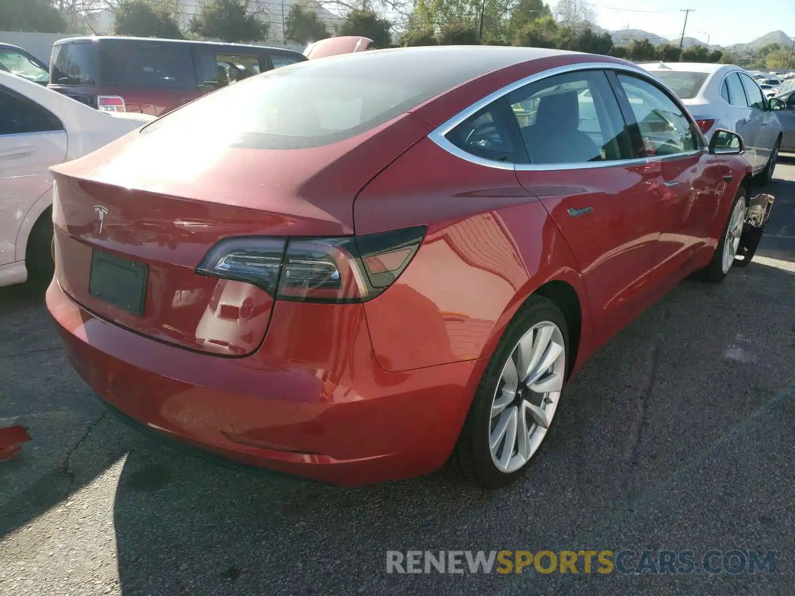 4 Photograph of a damaged car 5YJ3E1EA8LF630750 TESLA MODEL 3 2020