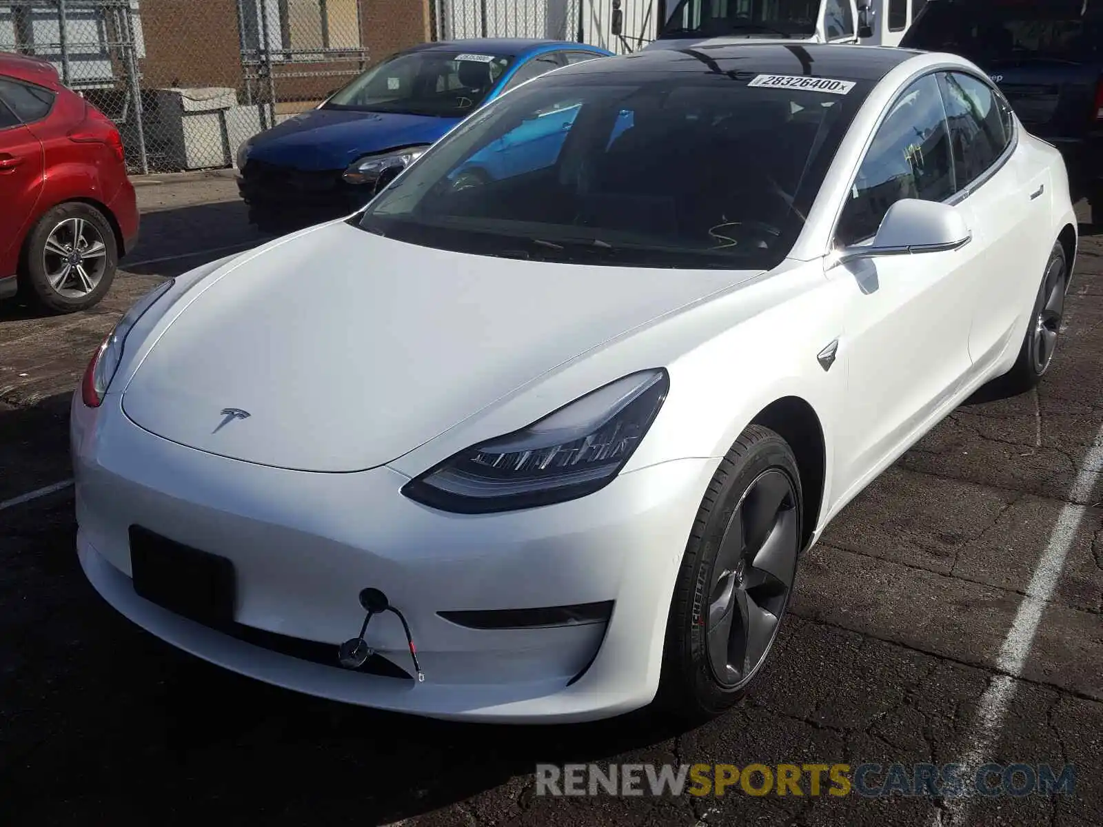 2 Photograph of a damaged car 5YJ3E1EA8LF632143 TESLA MODEL 3 2020