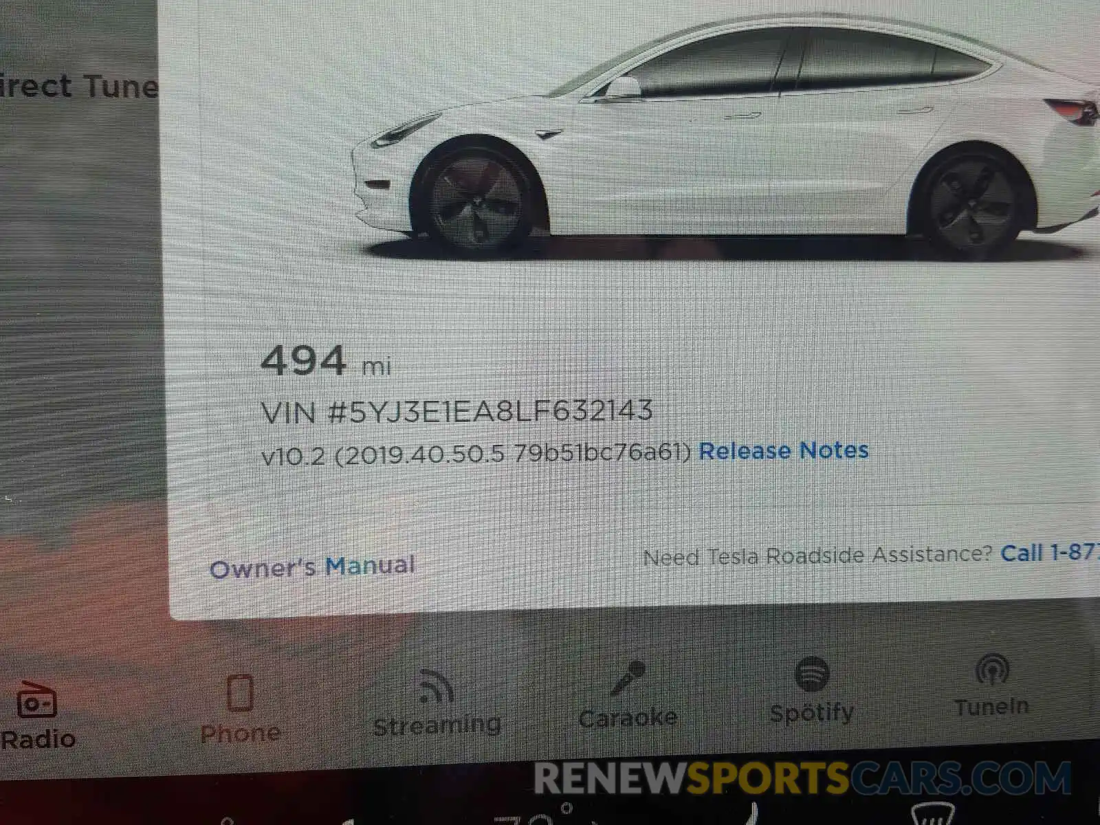 8 Фотография поврежденного автомобиля 5YJ3E1EA8LF632143 TESLA MODEL 3 2020