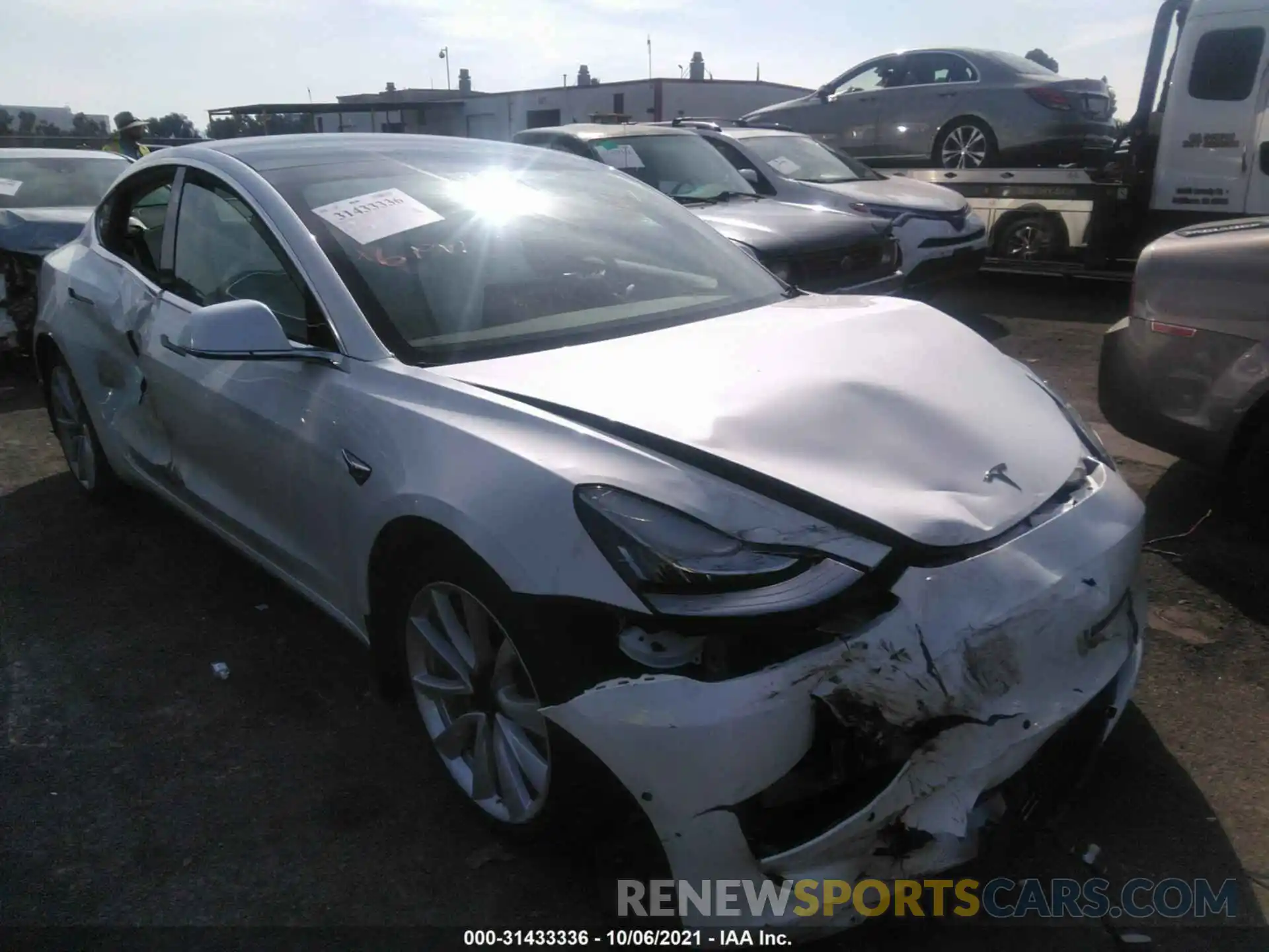 1 Photograph of a damaged car 5YJ3E1EA8LF634989 TESLA MODEL 3 2020