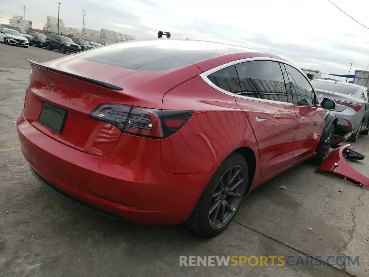 4 Photograph of a damaged car 5YJ3E1EA8LF644535 TESLA MODEL 3 2020