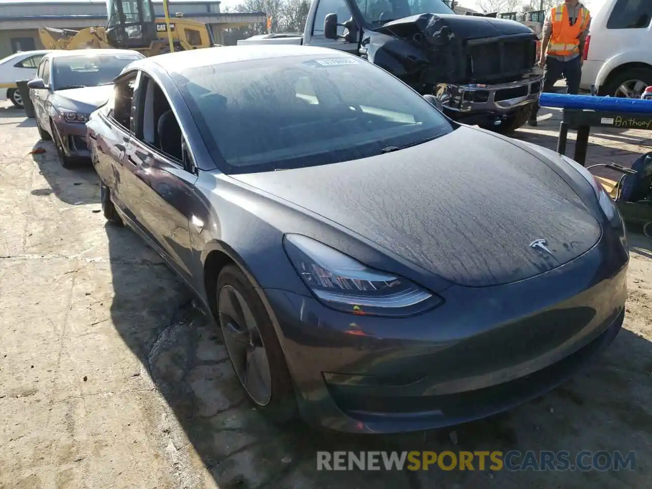 1 Photograph of a damaged car 5YJ3E1EA8LF658029 TESLA MODEL 3 2020