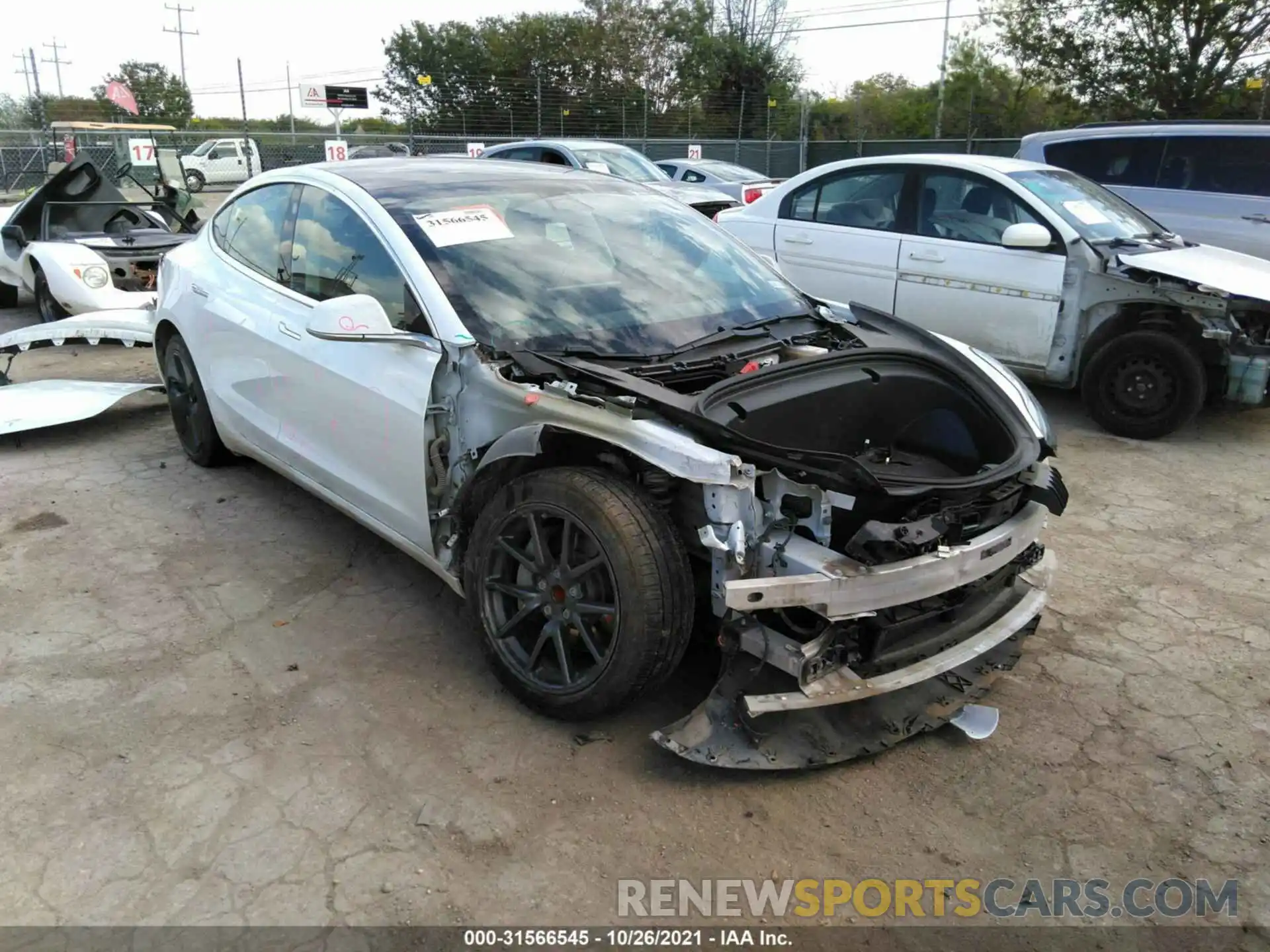 1 Photograph of a damaged car 5YJ3E1EA8LF659102 TESLA MODEL 3 2020