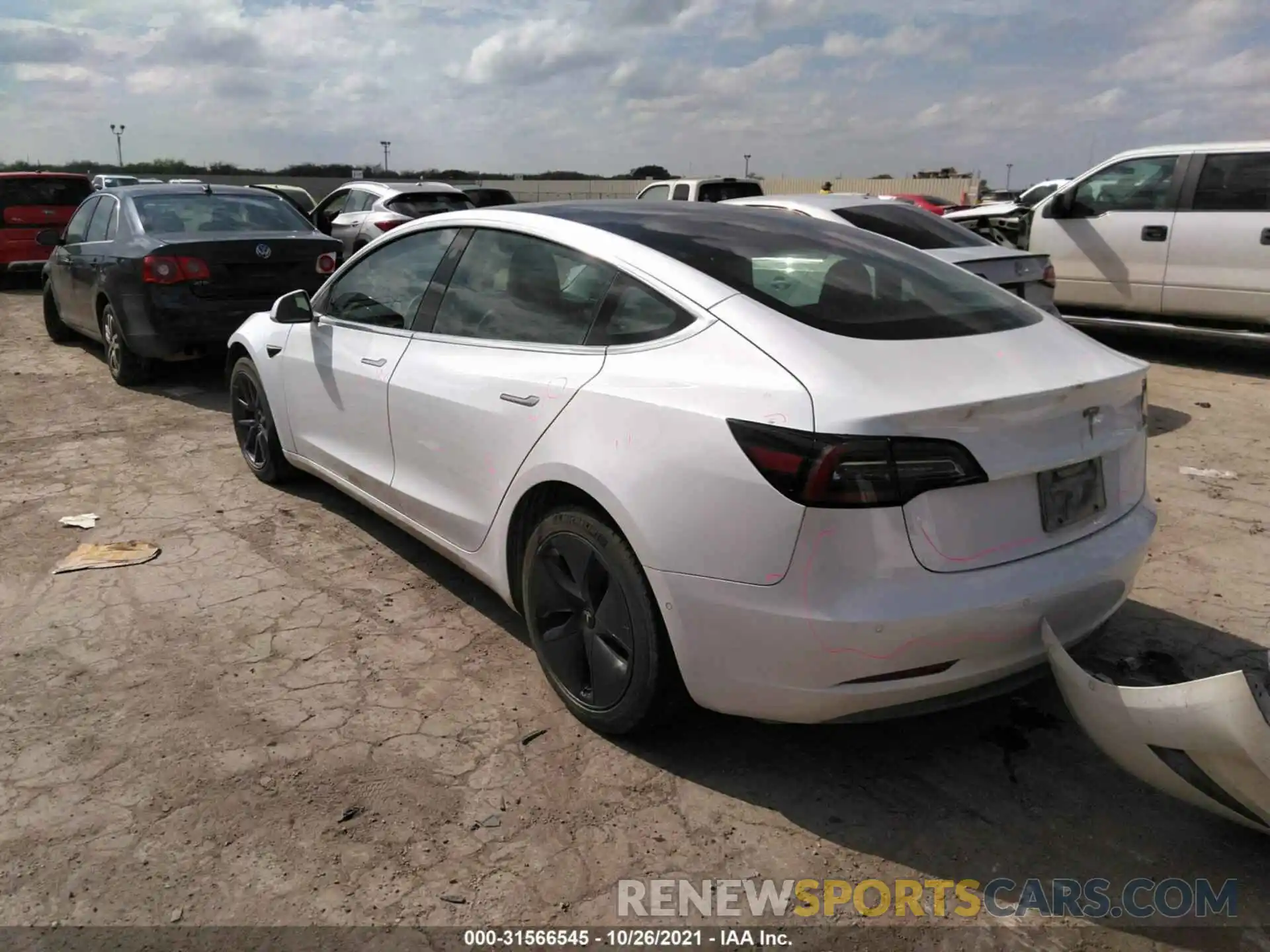 3 Фотография поврежденного автомобиля 5YJ3E1EA8LF659102 TESLA MODEL 3 2020