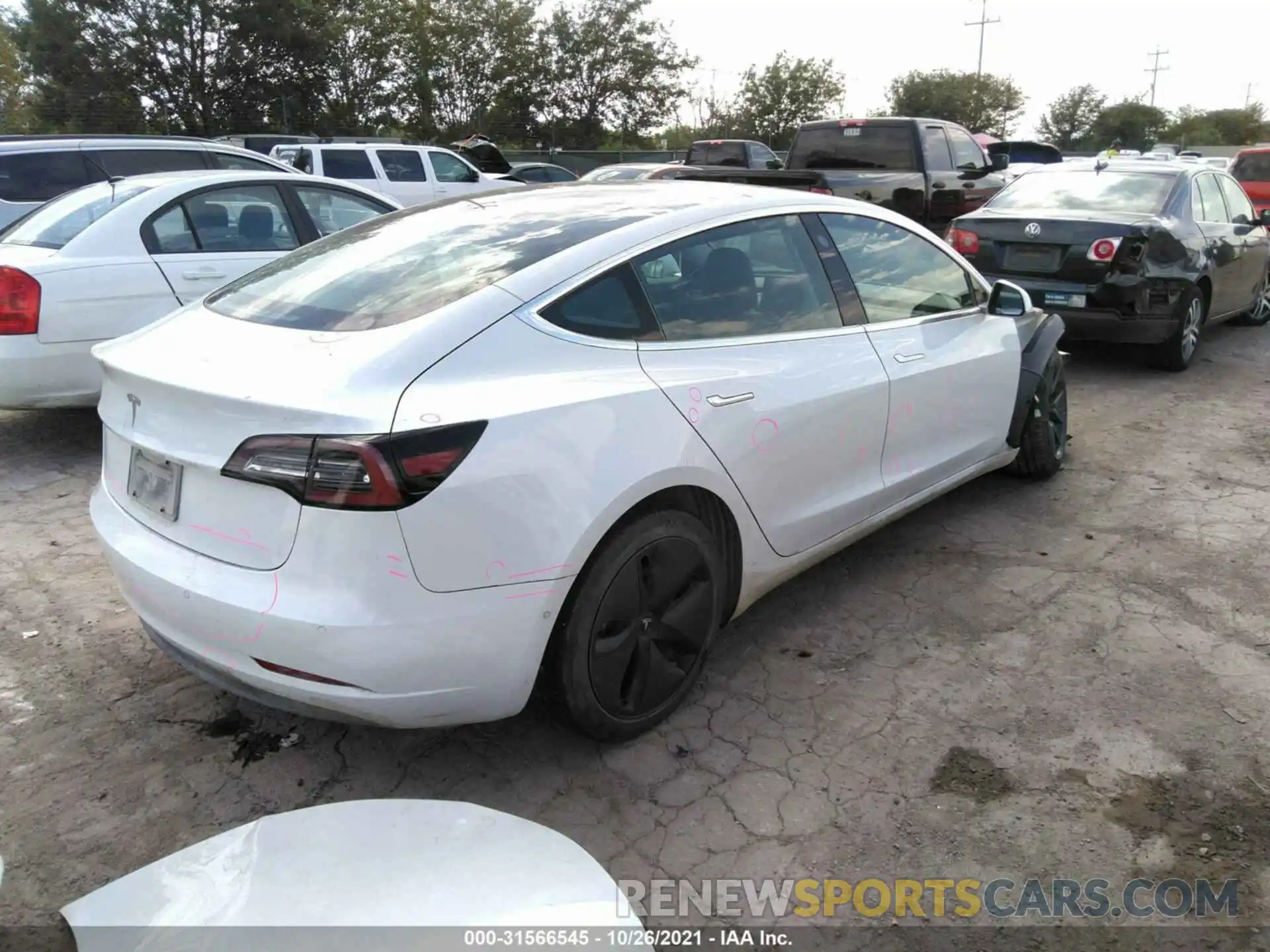 4 Photograph of a damaged car 5YJ3E1EA8LF659102 TESLA MODEL 3 2020