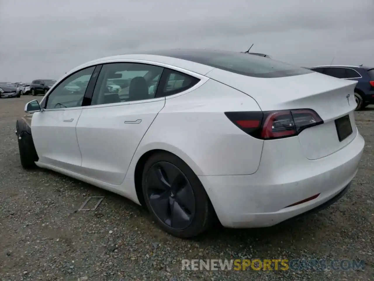 2 Photograph of a damaged car 5YJ3E1EA8LF706323 TESLA MODEL 3 2020