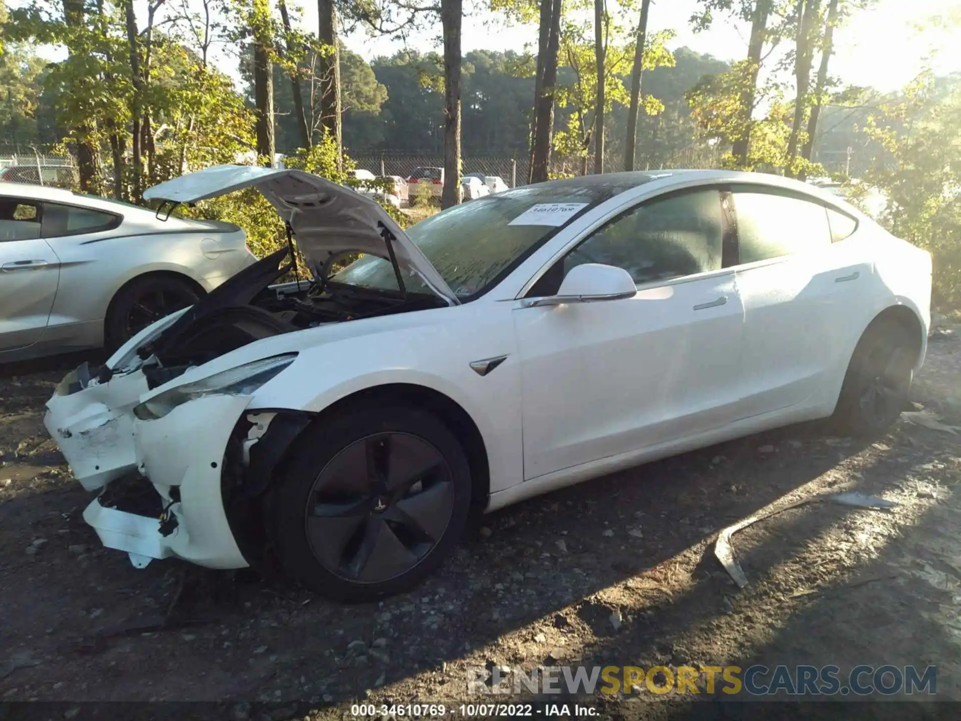 2 Photograph of a damaged car 5YJ3E1EA8LF707231 TESLA MODEL 3 2020