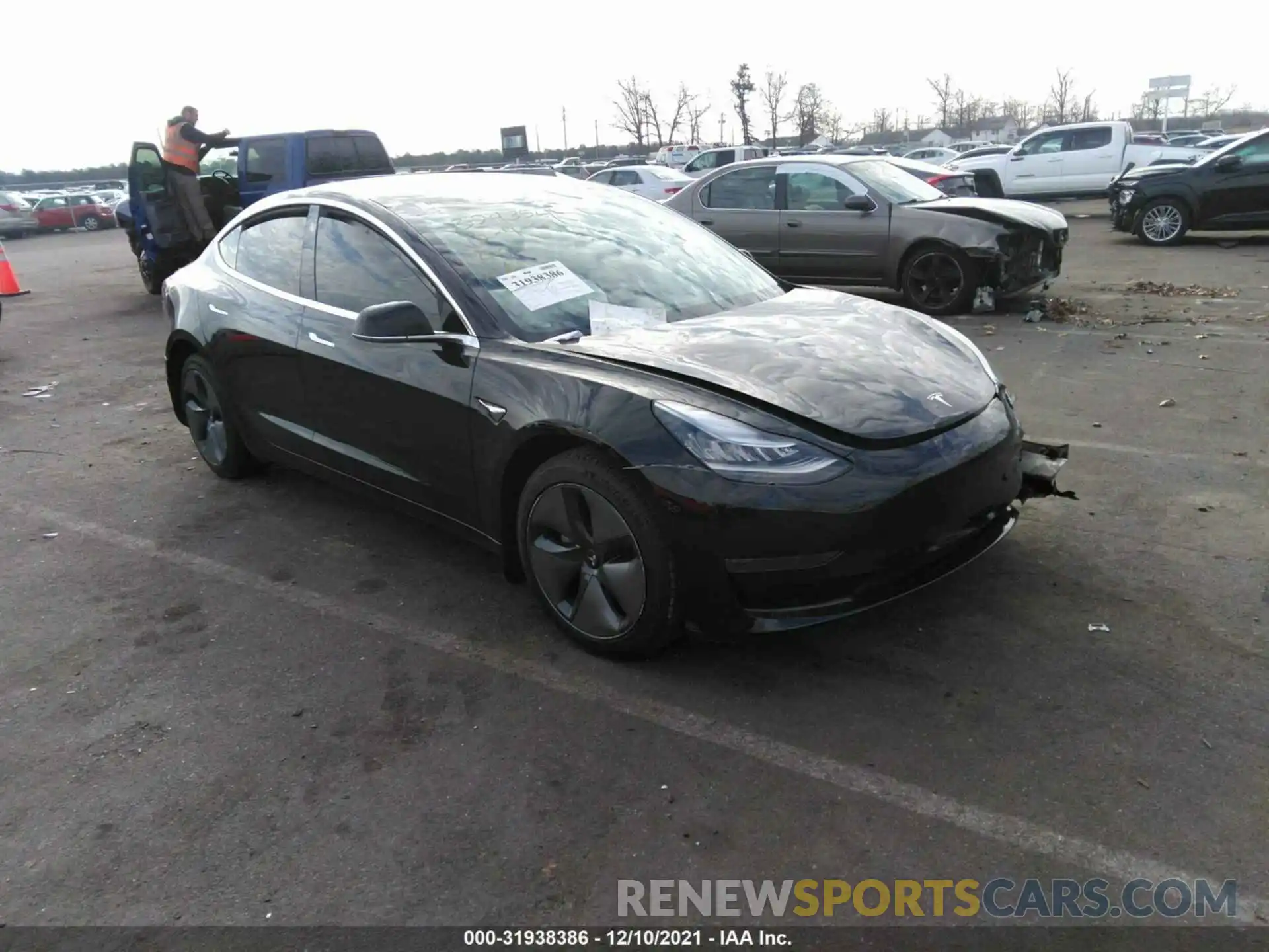 1 Photograph of a damaged car 5YJ3E1EA8LF715135 TESLA MODEL 3 2020