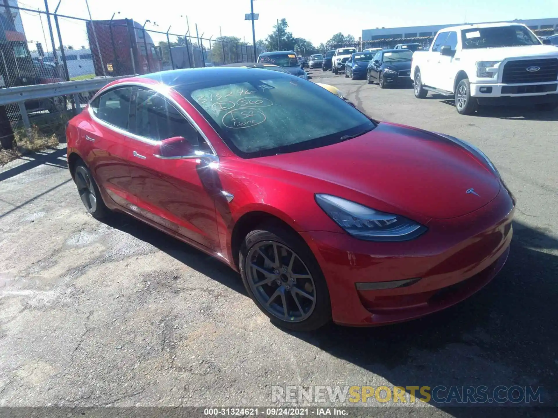 1 Photograph of a damaged car 5YJ3E1EA8LF718715 TESLA MODEL 3 2020