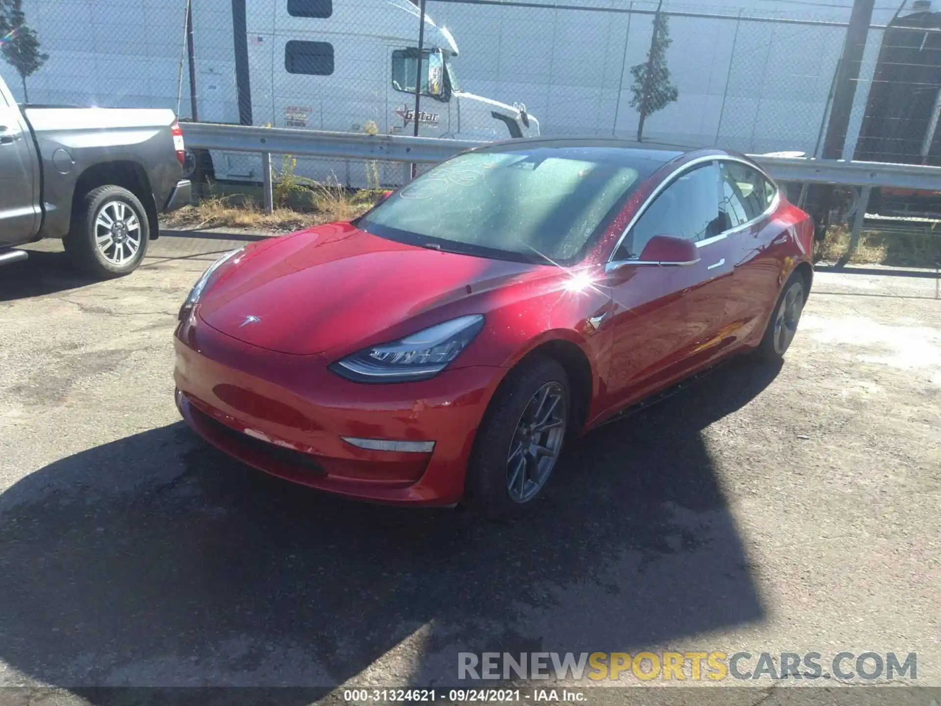 2 Photograph of a damaged car 5YJ3E1EA8LF718715 TESLA MODEL 3 2020