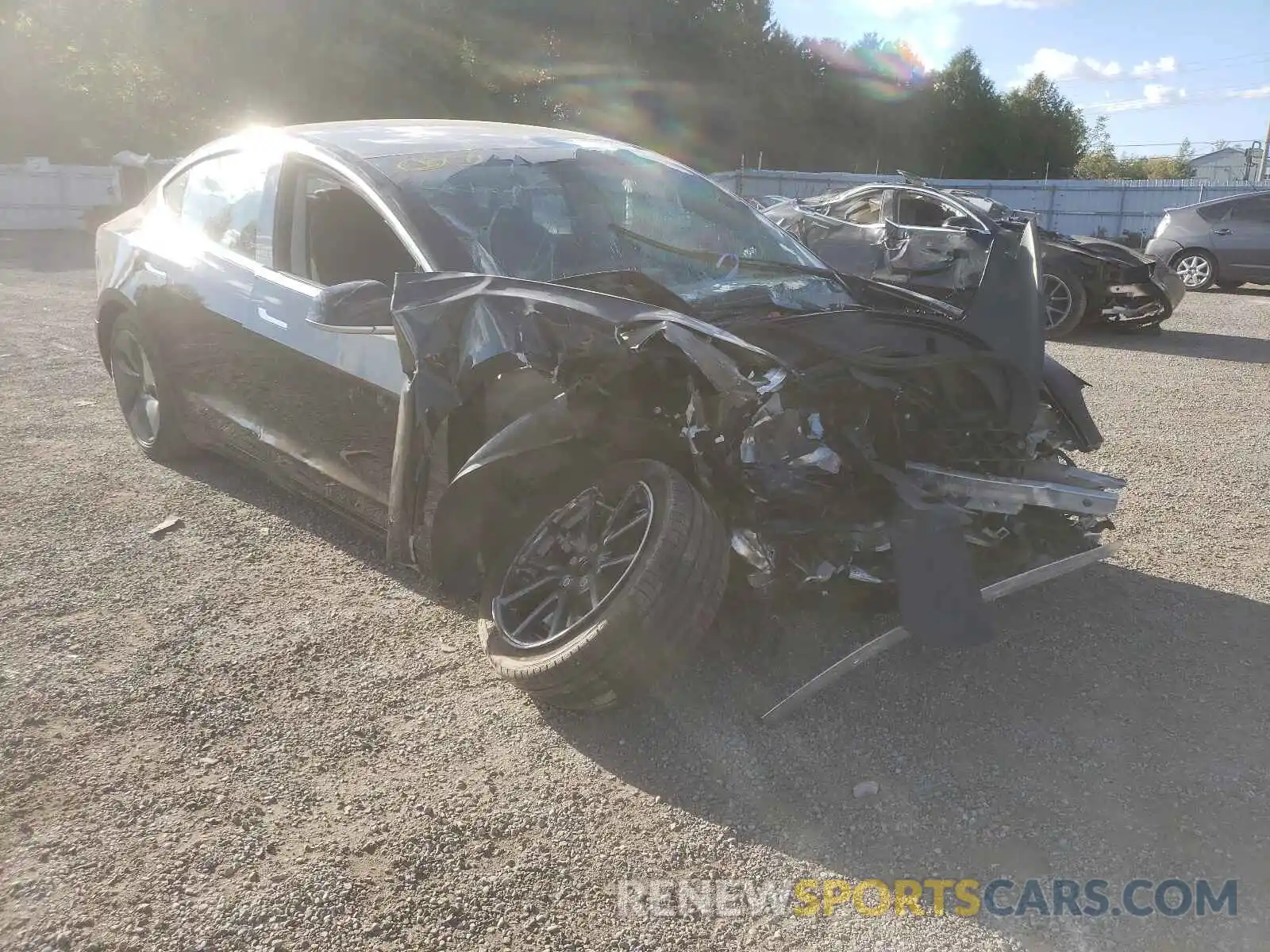 1 Photograph of a damaged car 5YJ3E1EA8LF734123 TESLA MODEL 3 2020