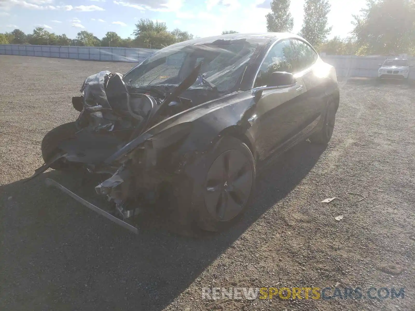 2 Photograph of a damaged car 5YJ3E1EA8LF734123 TESLA MODEL 3 2020