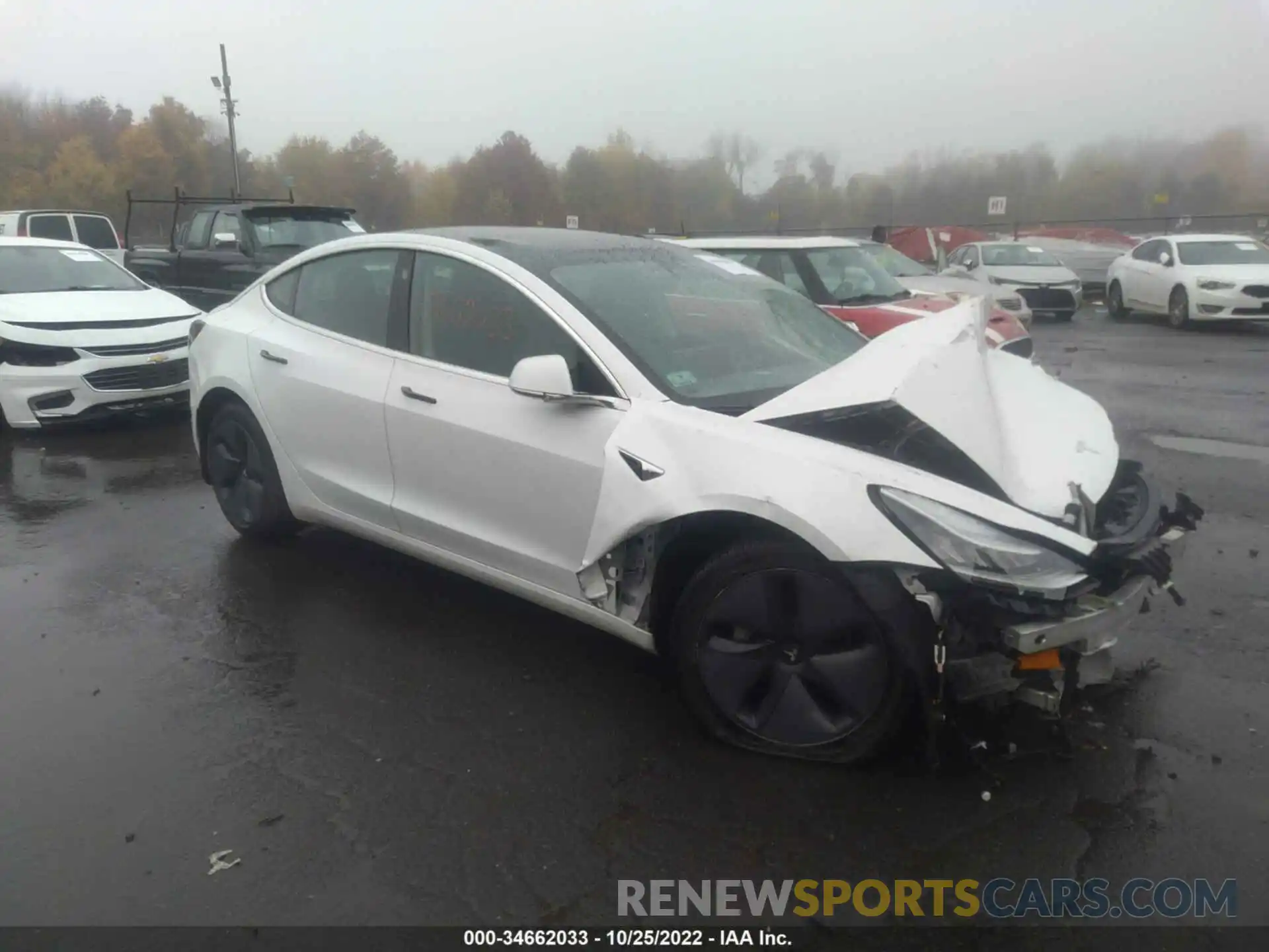 1 Photograph of a damaged car 5YJ3E1EA8LF737345 TESLA MODEL 3 2020