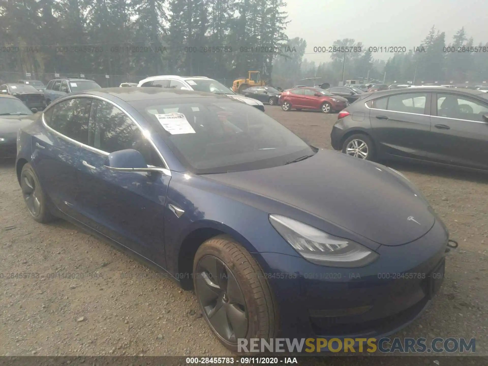 1 Photograph of a damaged car 5YJ3E1EA8LF739726 TESLA MODEL 3 2020