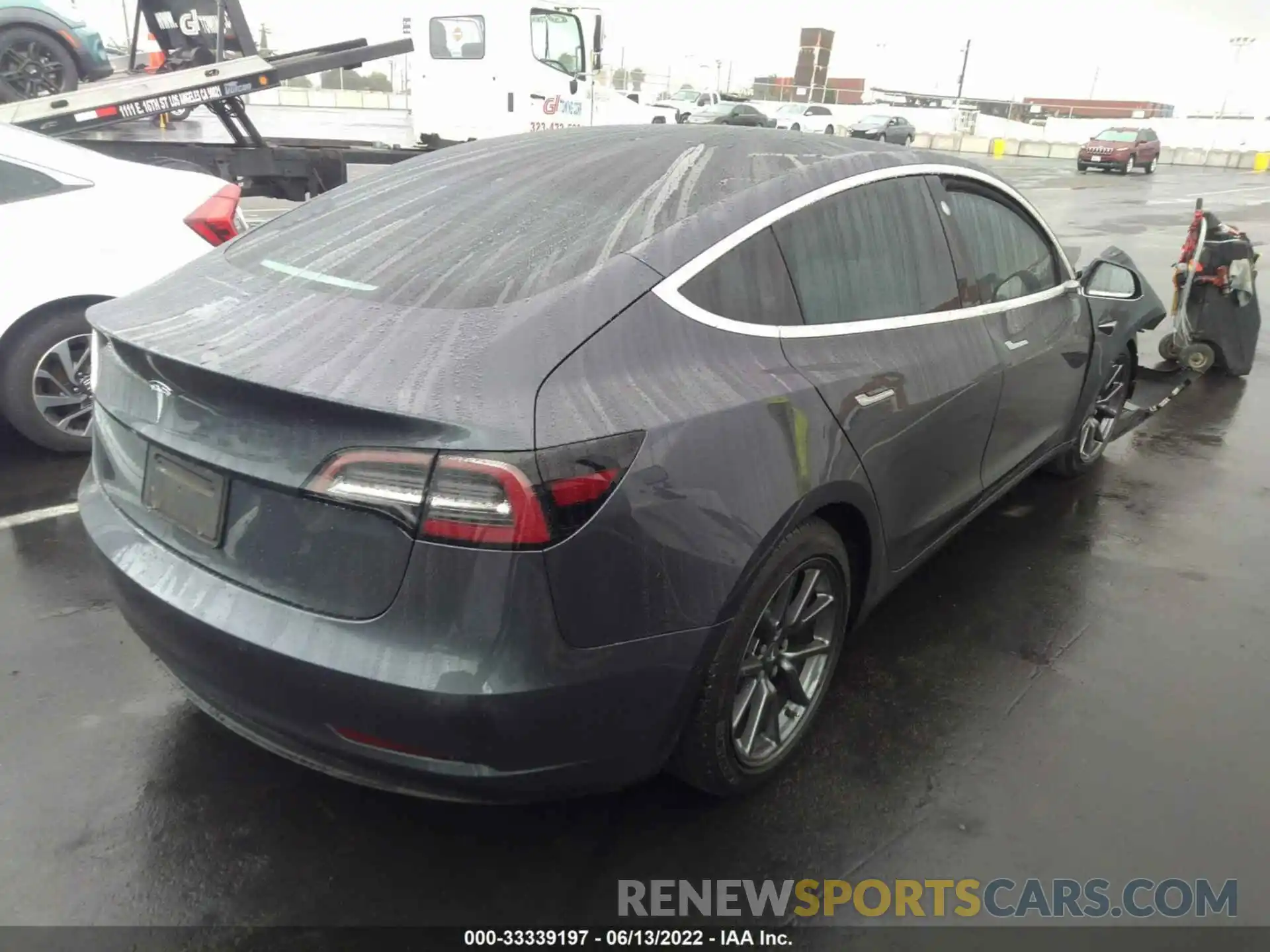 4 Photograph of a damaged car 5YJ3E1EA8LF743517 TESLA MODEL 3 2020