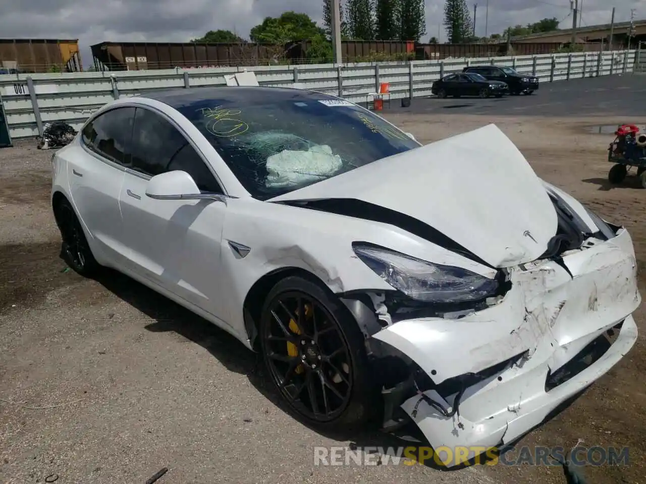 1 Photograph of a damaged car 5YJ3E1EA8LF745011 TESLA MODEL 3 2020