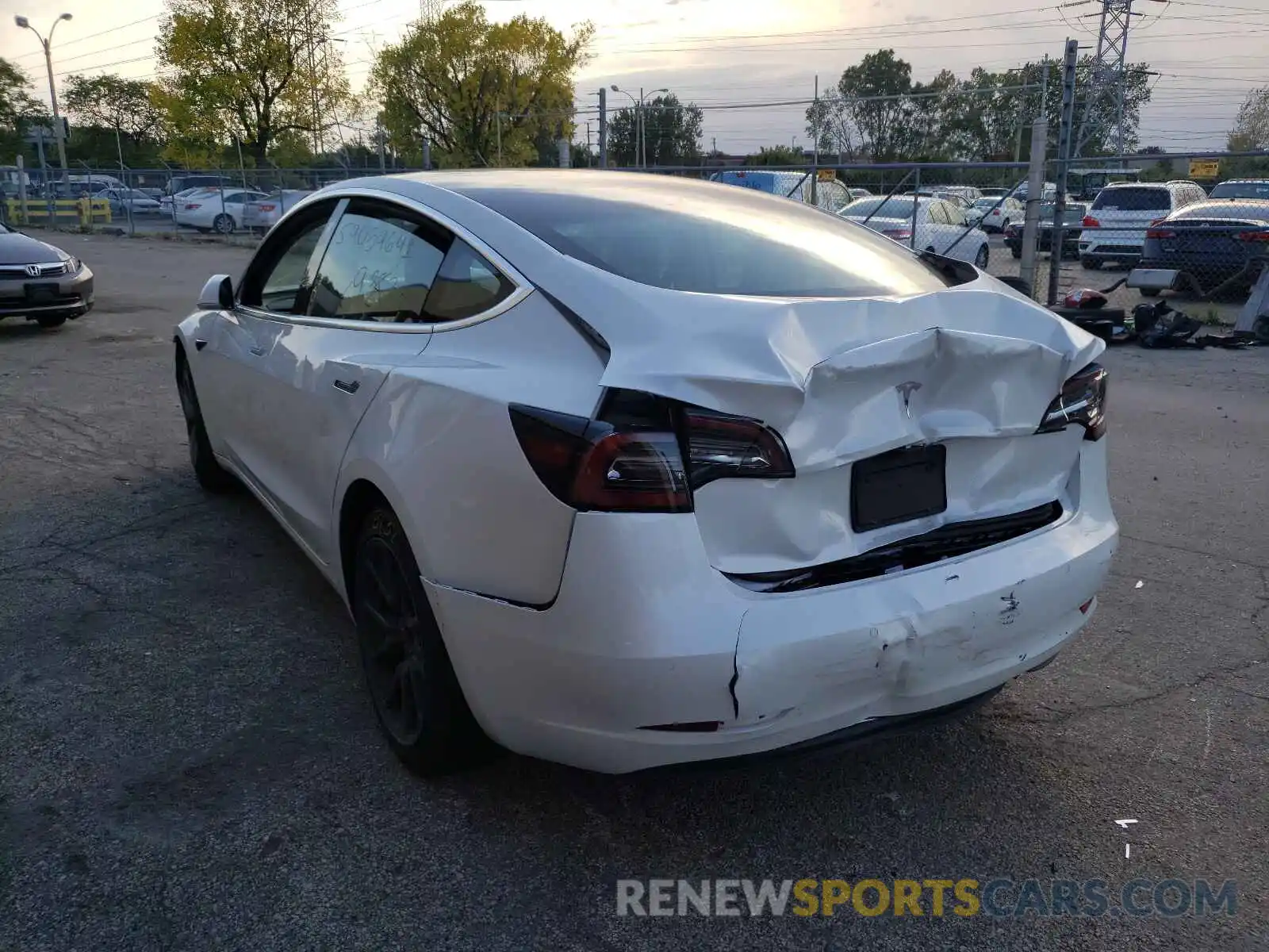 3 Photograph of a damaged car 5YJ3E1EA8LF745378 TESLA MODEL 3 2020