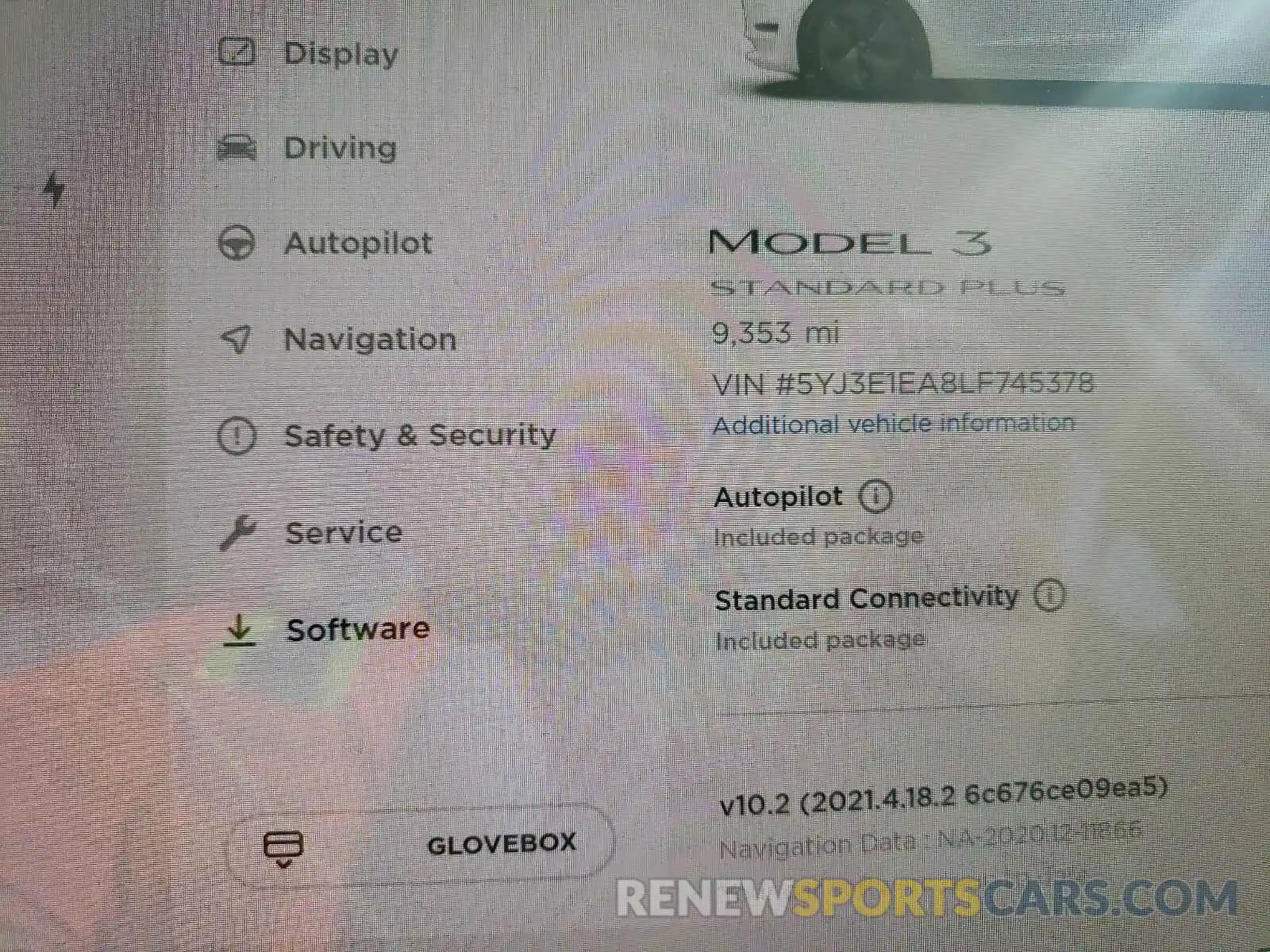 8 Photograph of a damaged car 5YJ3E1EA8LF745378 TESLA MODEL 3 2020