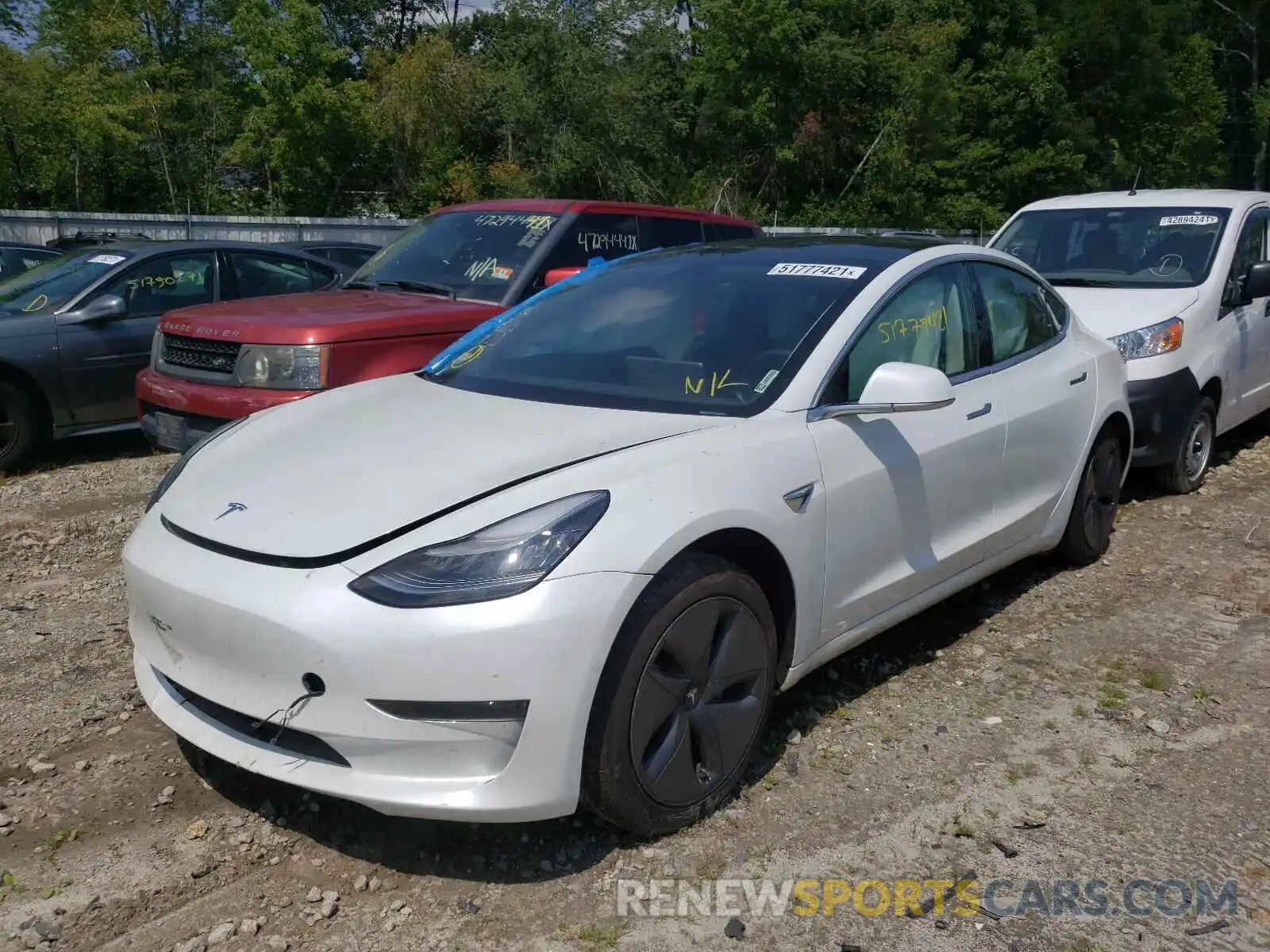 2 Photograph of a damaged car 5YJ3E1EA8LF785198 TESLA MODEL 3 2020