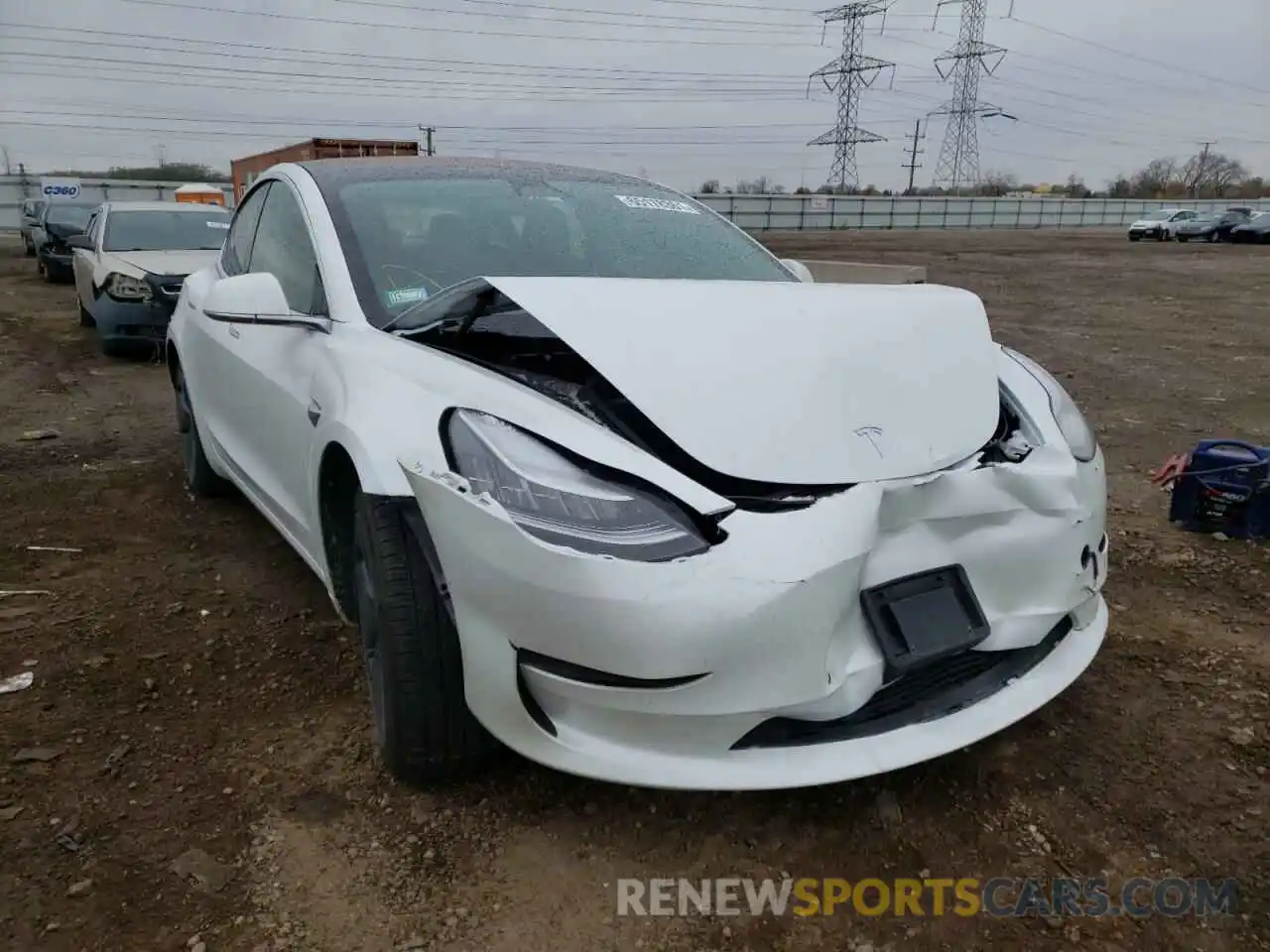 1 Photograph of a damaged car 5YJ3E1EA8LF785380 TESLA MODEL 3 2020