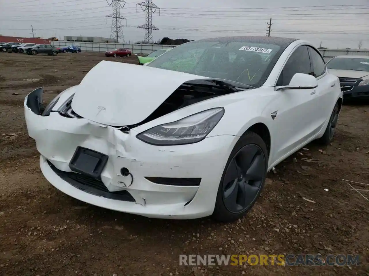 2 Фотография поврежденного автомобиля 5YJ3E1EA8LF785380 TESLA MODEL 3 2020