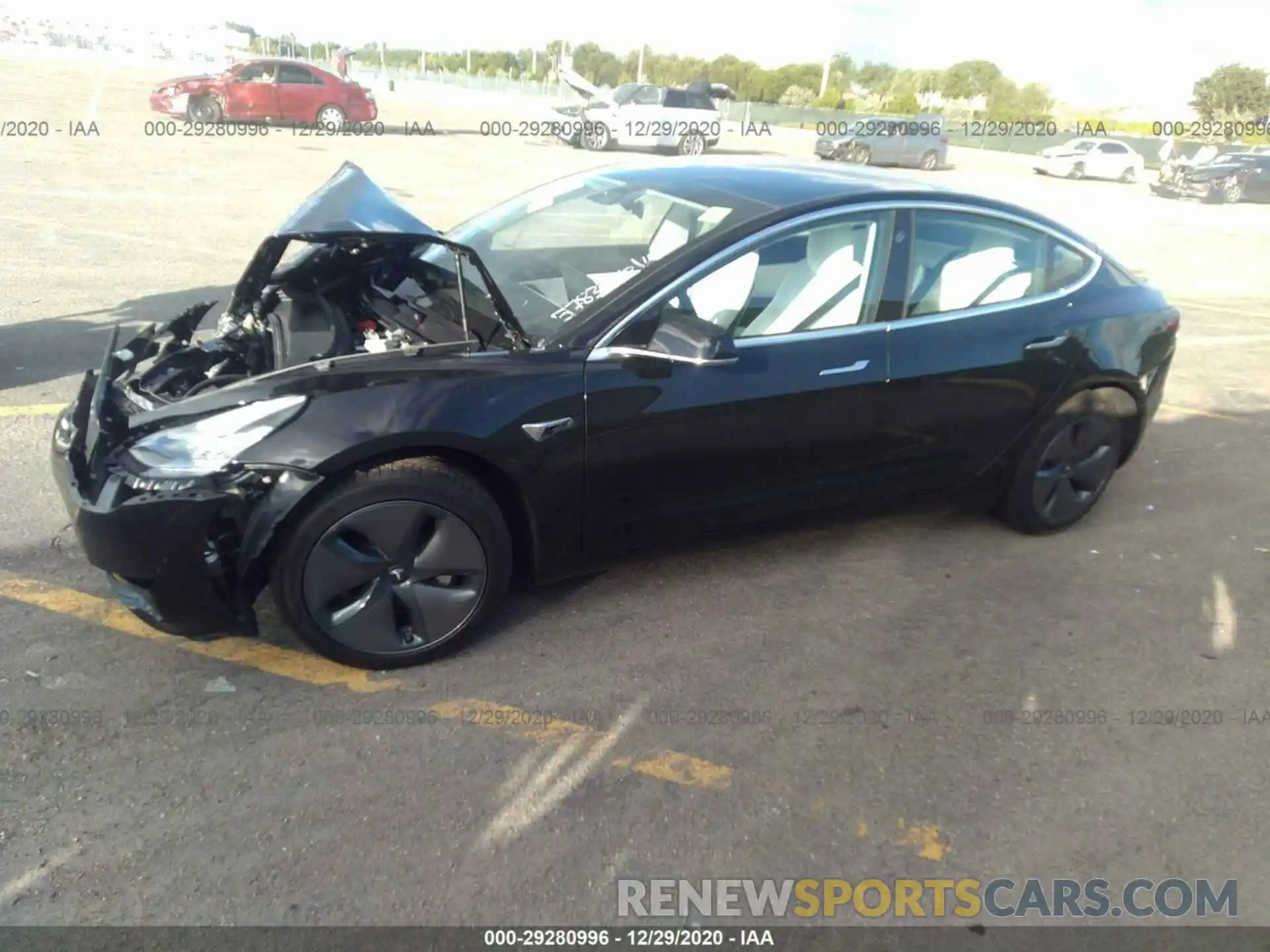 2 Photograph of a damaged car 5YJ3E1EA8LF785783 TESLA MODEL 3 2020