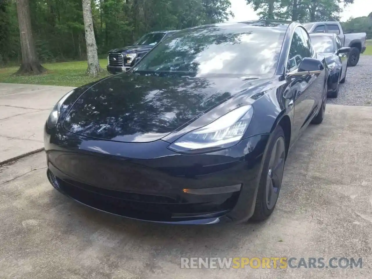 2 Photograph of a damaged car 5YJ3E1EA8LF792202 TESLA MODEL 3 2020