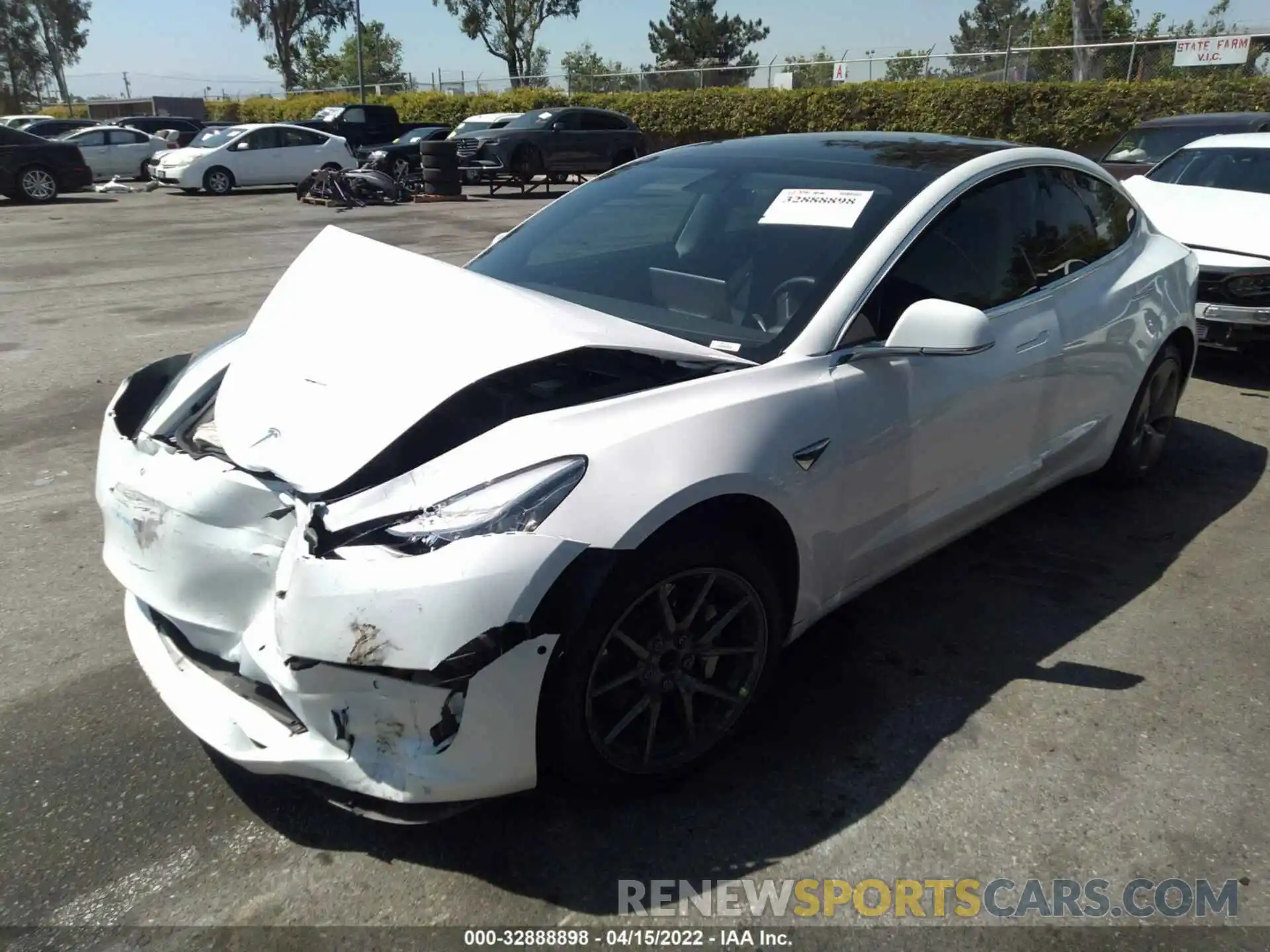 2 Photograph of a damaged car 5YJ3E1EA8LF798534 TESLA MODEL 3 2020