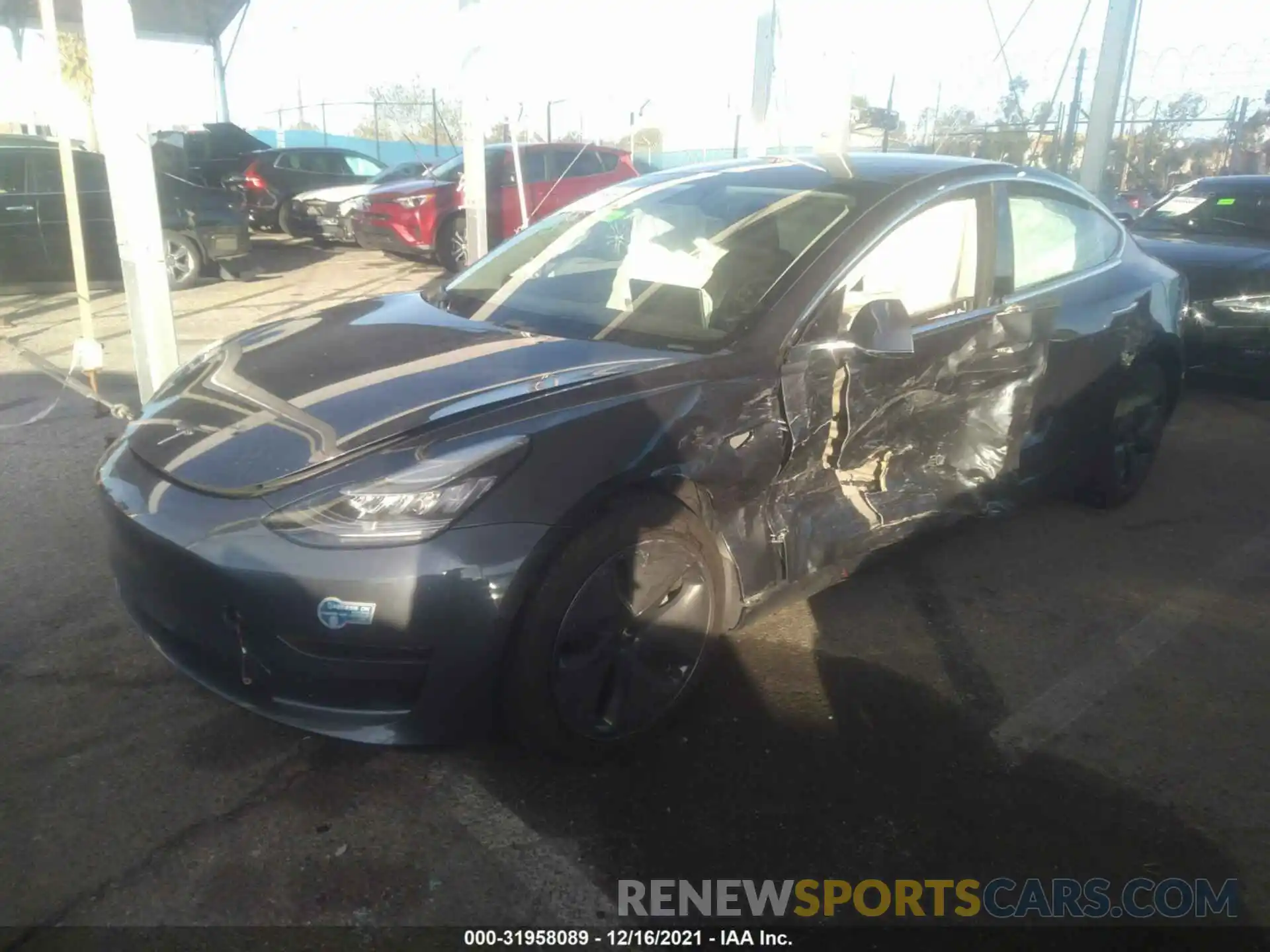 2 Photograph of a damaged car 5YJ3E1EA8LF798968 TESLA MODEL 3 2020