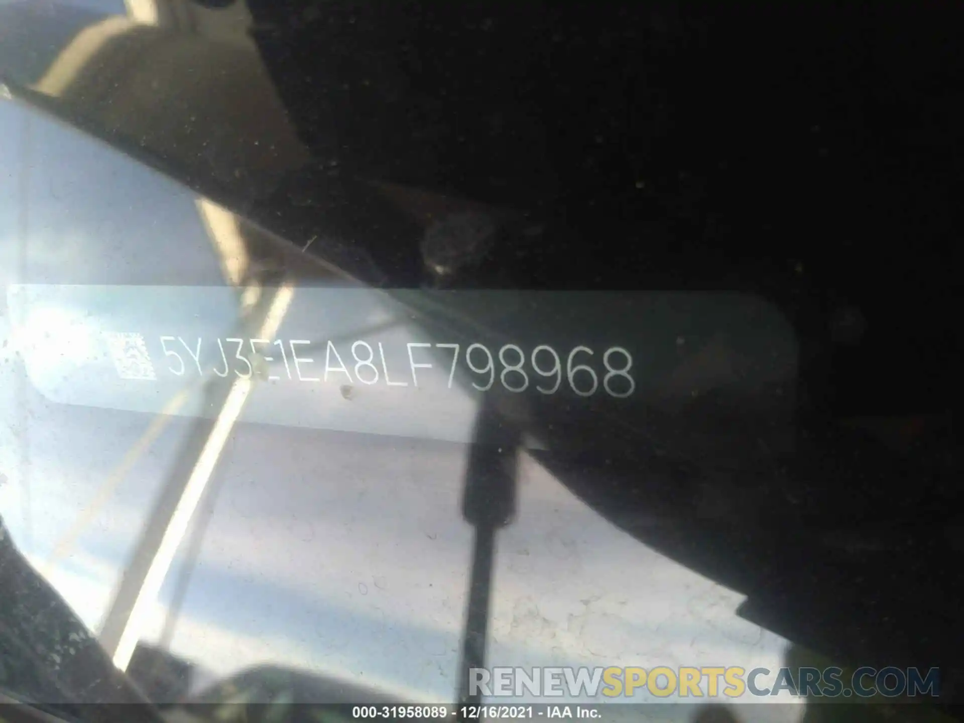 9 Photograph of a damaged car 5YJ3E1EA8LF798968 TESLA MODEL 3 2020