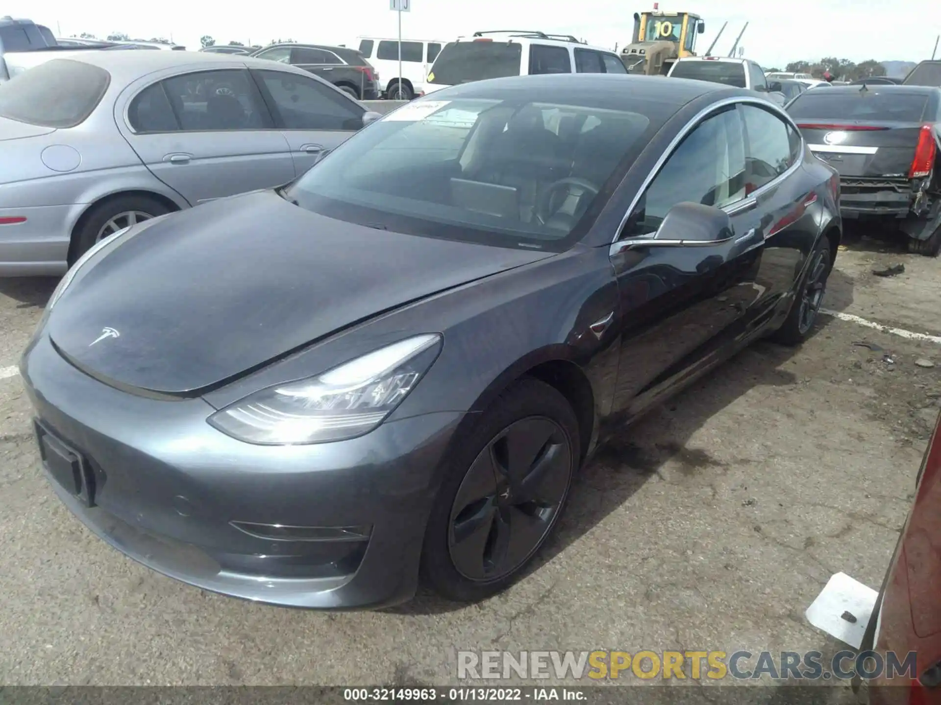 2 Photograph of a damaged car 5YJ3E1EA8LF803487 TESLA MODEL 3 2020