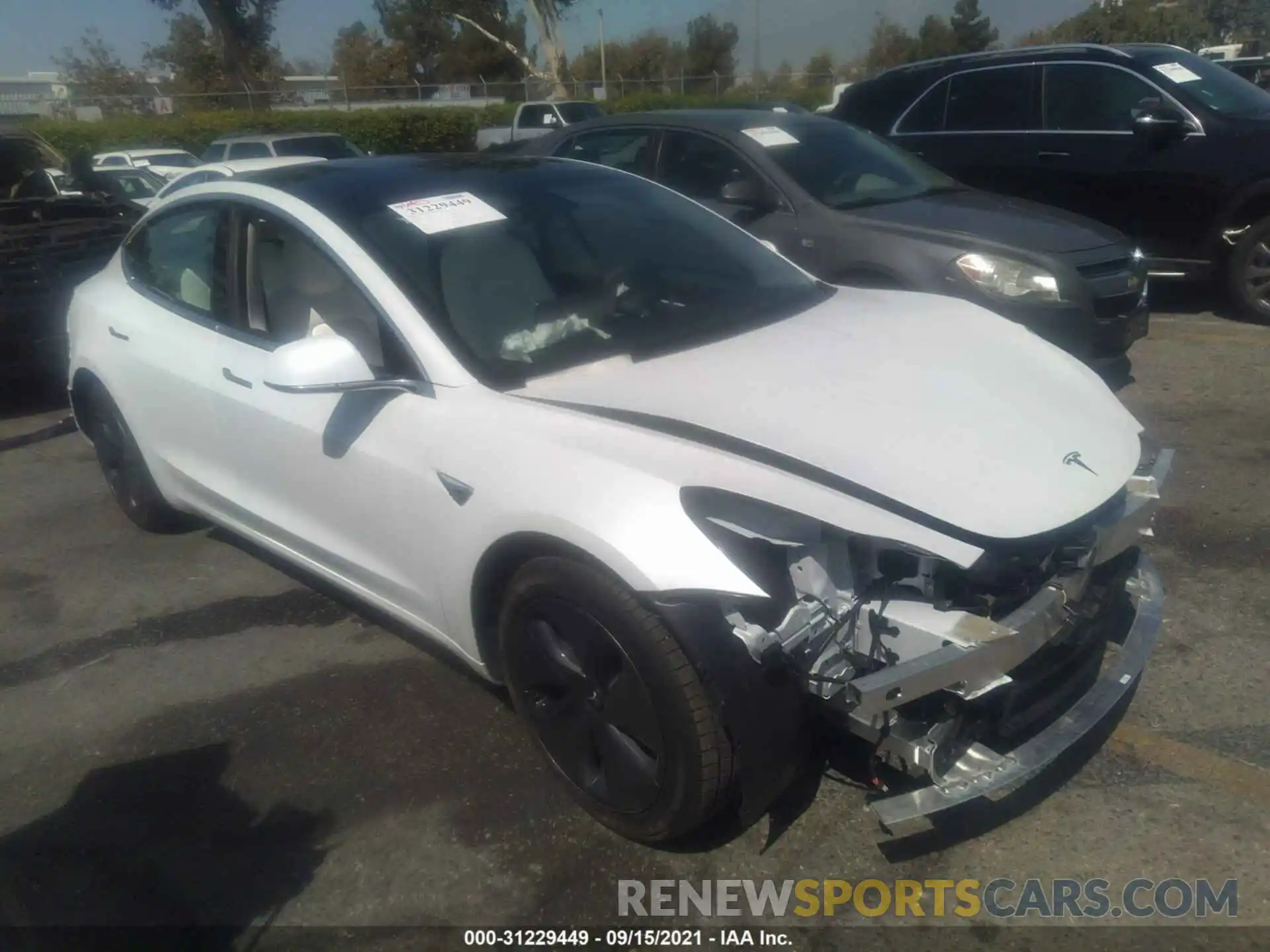 1 Photograph of a damaged car 5YJ3E1EA8LF805112 TESLA MODEL 3 2020