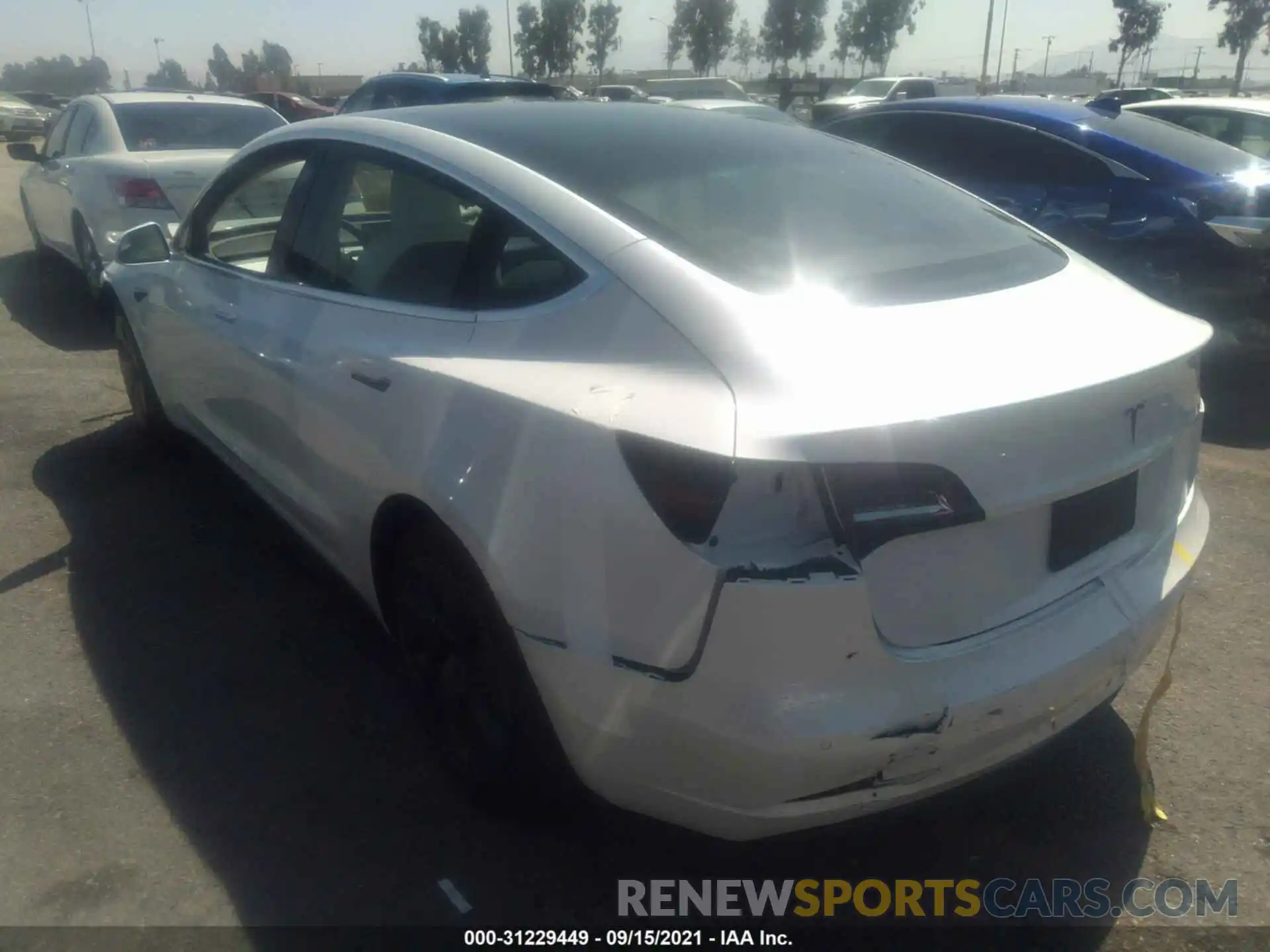 3 Photograph of a damaged car 5YJ3E1EA8LF805112 TESLA MODEL 3 2020