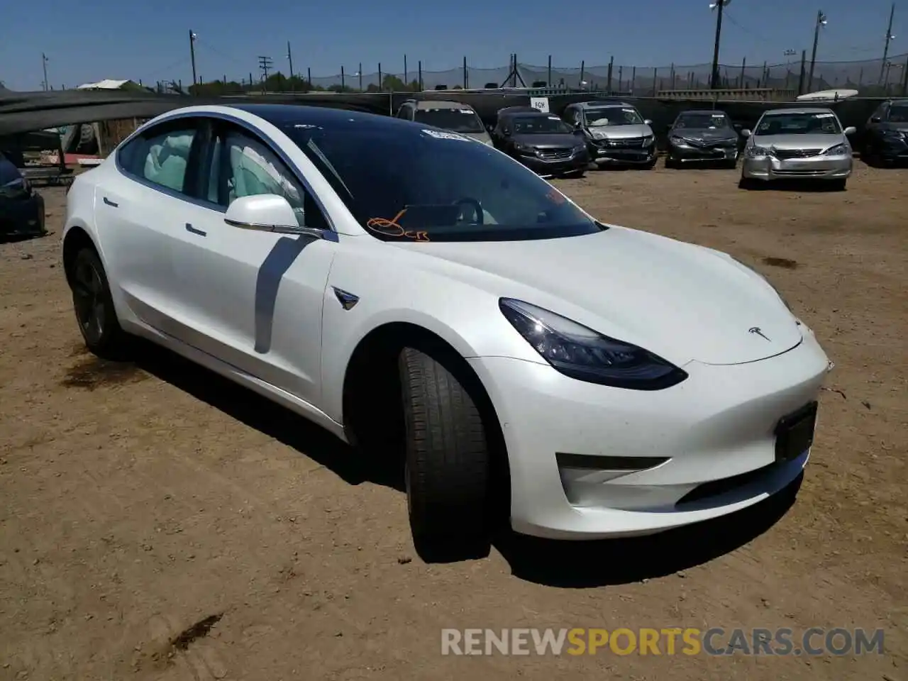 1 Photograph of a damaged car 5YJ3E1EA8LF805854 TESLA MODEL 3 2020