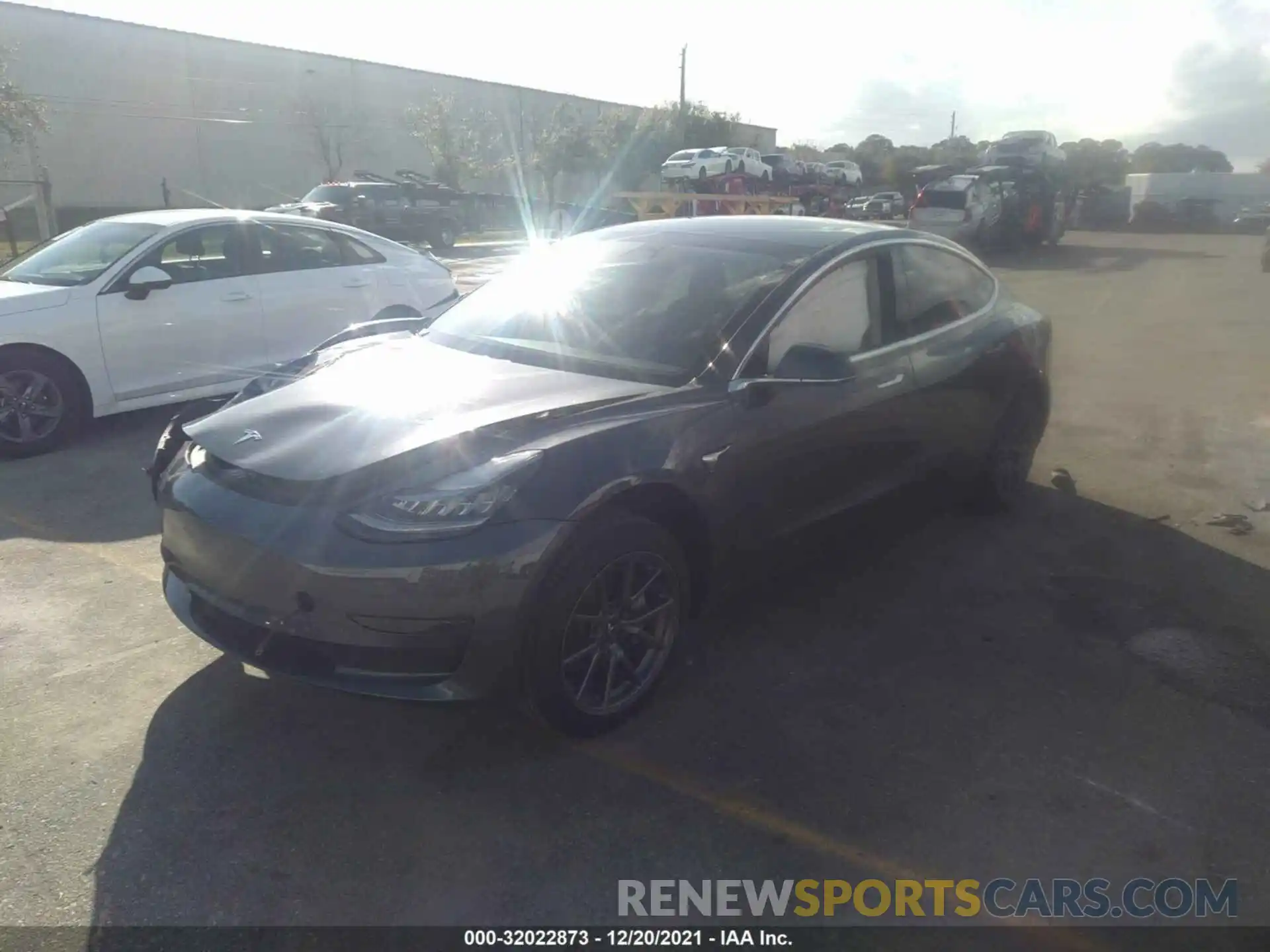 2 Photograph of a damaged car 5YJ3E1EA8LF808446 TESLA MODEL 3 2020