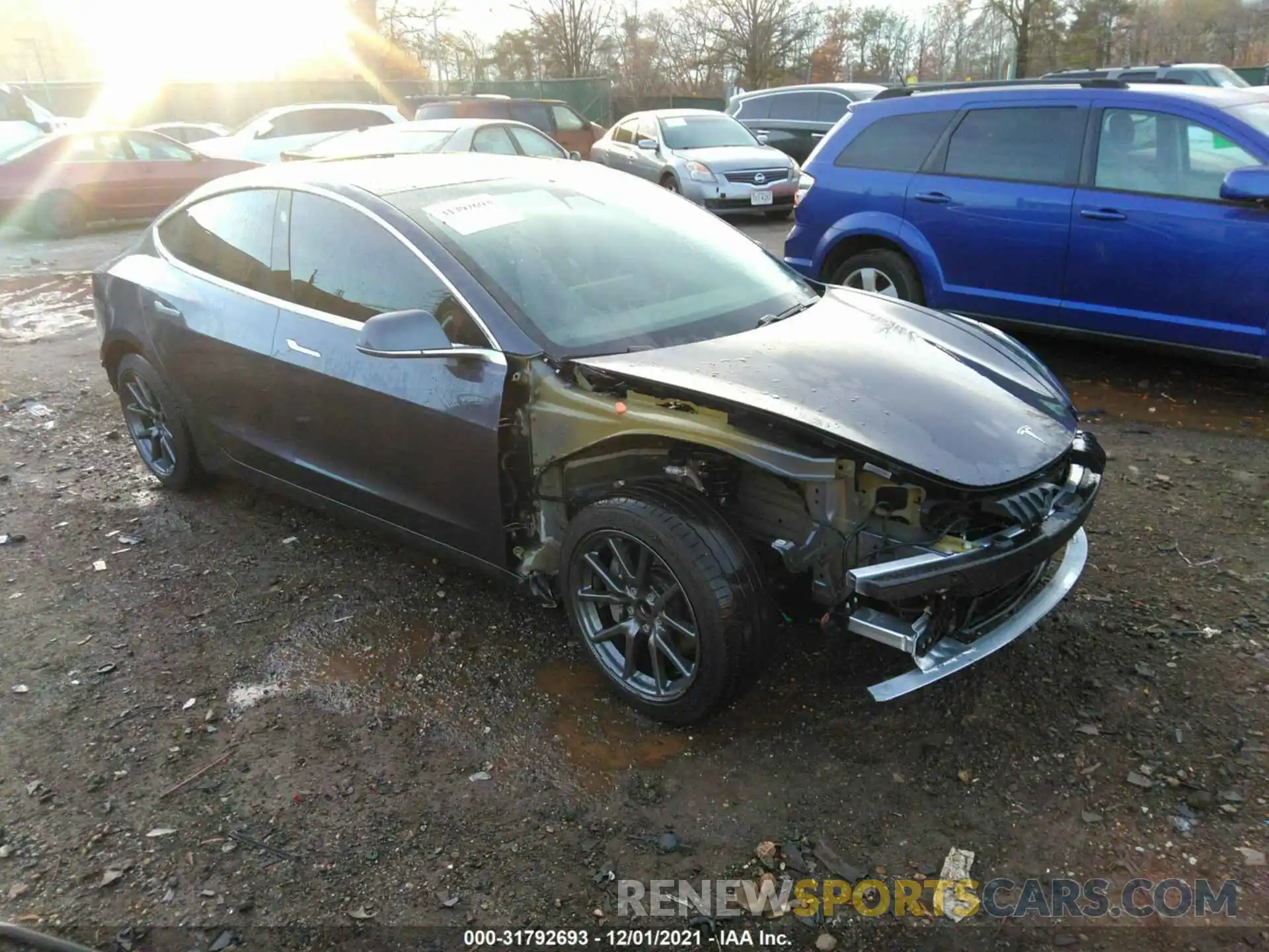 1 Photograph of a damaged car 5YJ3E1EA9LF495830 TESLA MODEL 3 2020