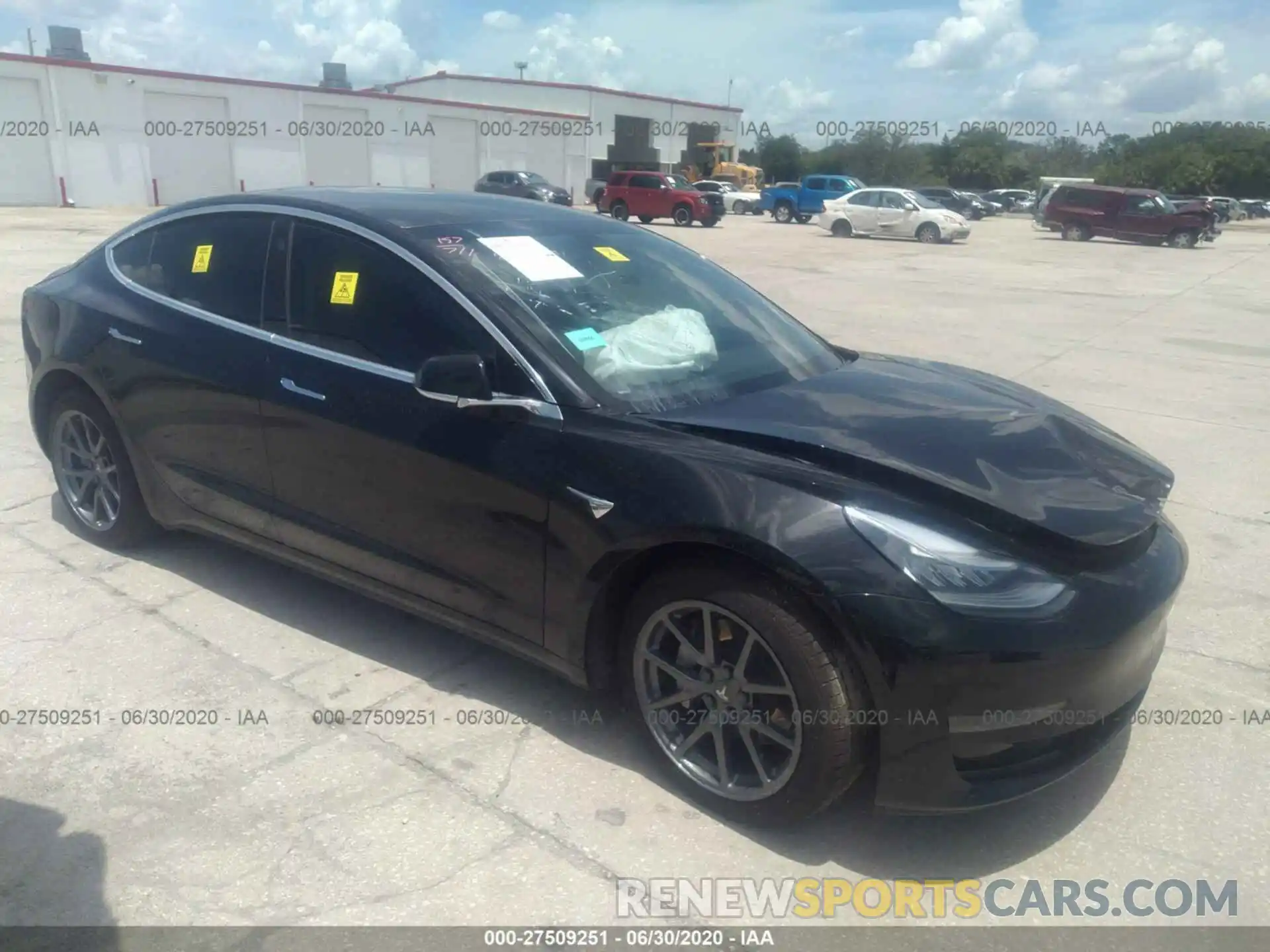 1 Photograph of a damaged car 5YJ3E1EA9LF505000 TESLA MODEL 3 2020