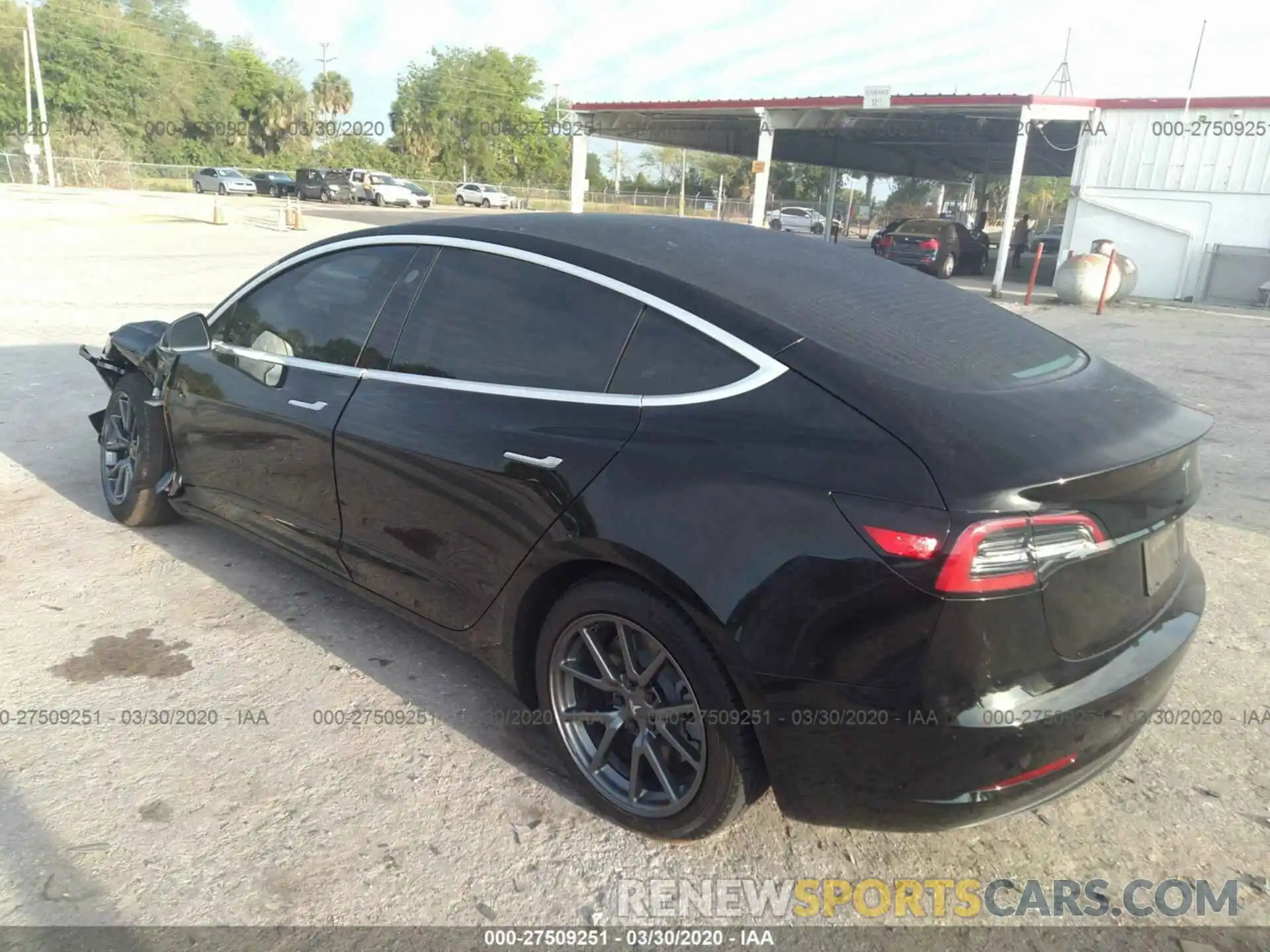 3 Photograph of a damaged car 5YJ3E1EA9LF505000 TESLA MODEL 3 2020