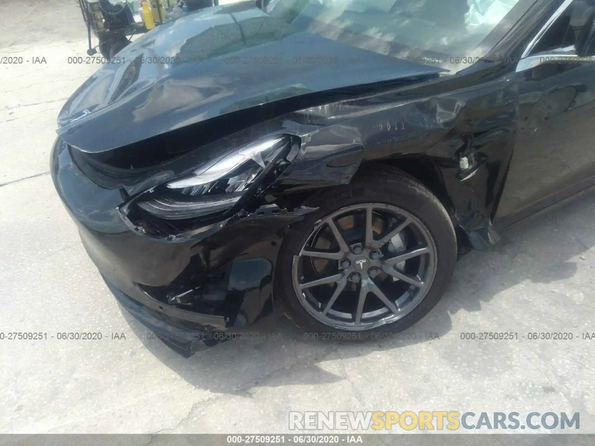 6 Photograph of a damaged car 5YJ3E1EA9LF505000 TESLA MODEL 3 2020