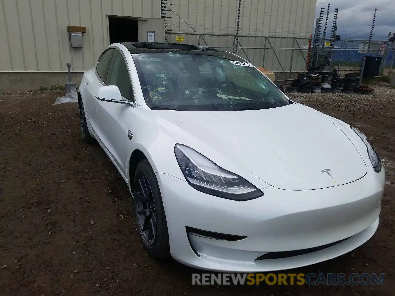 1 Photograph of a damaged car 5YJ3E1EA9LF529457 TESLA MODEL 3 2020